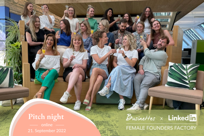 Pitch night - Female Founders Factory | Businettes x LinkedIn