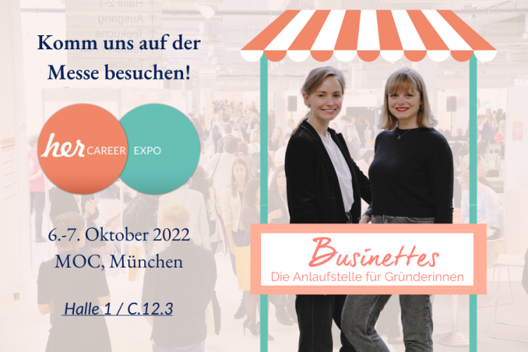 Besuche uns auf unserem Messestand + Workshops | herCAREER Karrieremesse für Frauen