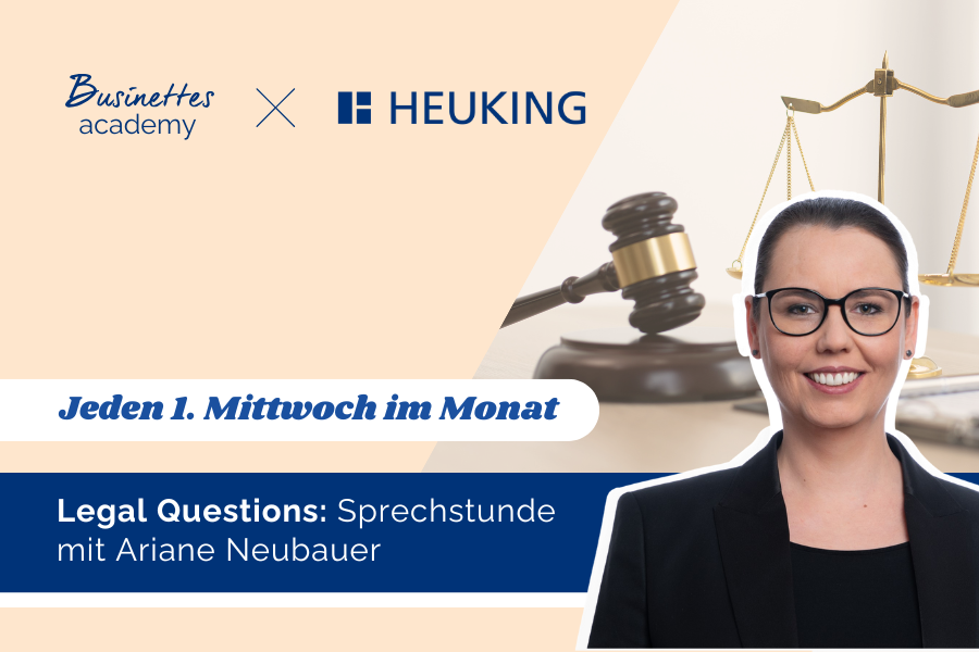 Legal Sprechstunde: Beratung für Gründerinnen | Dezember-Termin