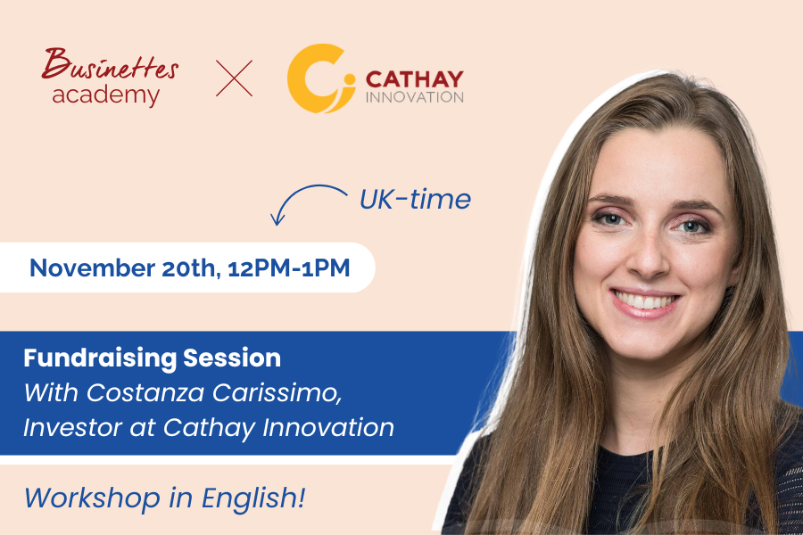 Fundraising Session with Costanza Carissimo from Cathay Innovation | Workshop auf Englisch