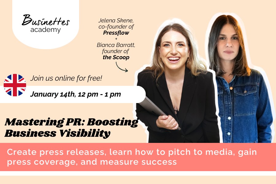 Mastering PR: Boosting Business Visibility - Online Workshop with Pressflow and the Scoop Founders