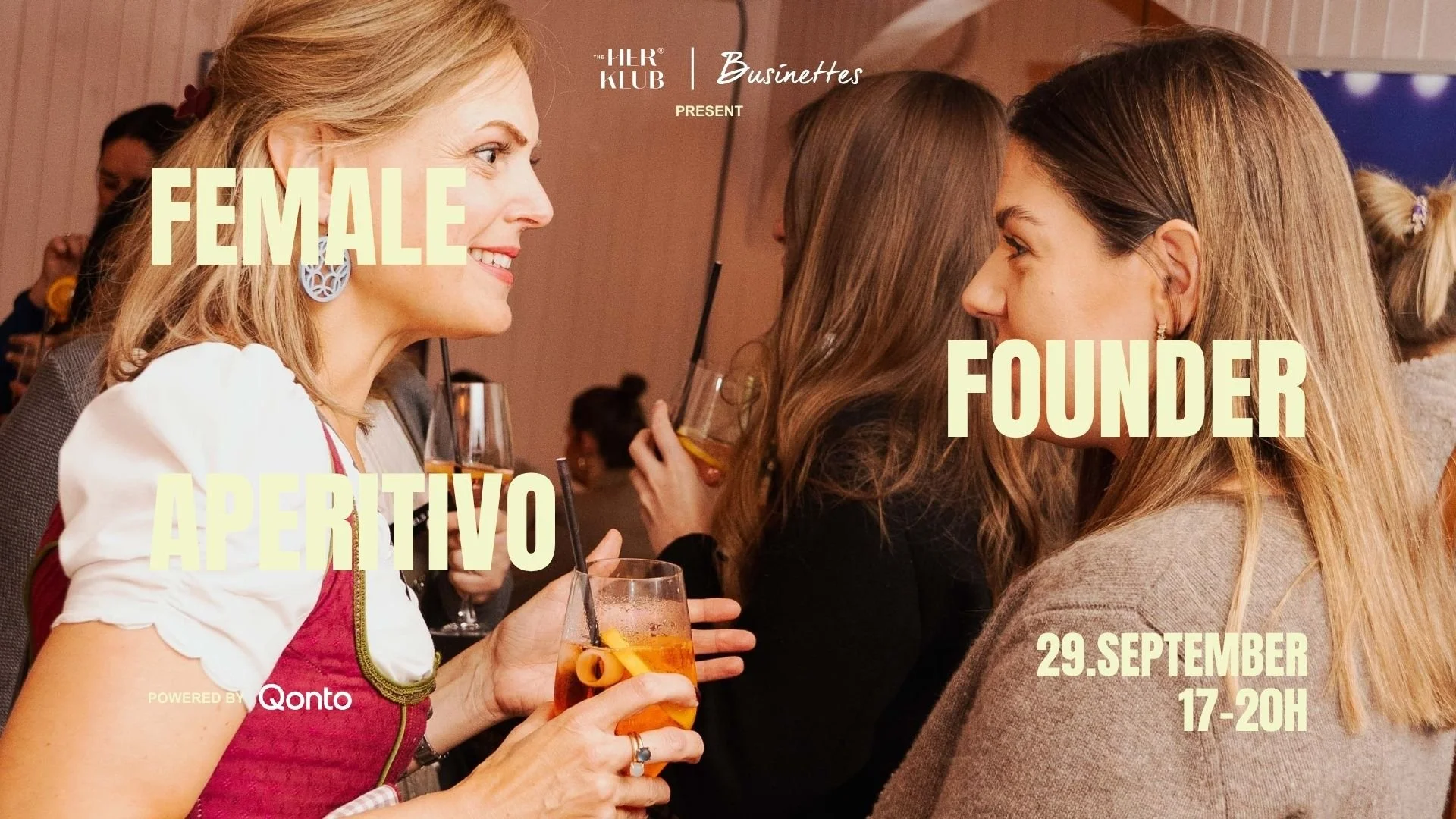 Female Founders Aperitivo | Businettes x The HER KLUB @BITS &amp; PRETZELS
