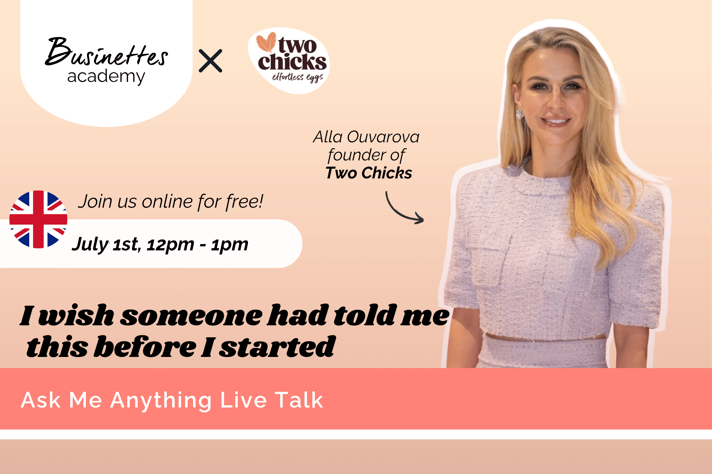 A poster featuring a woman and a text with the event details