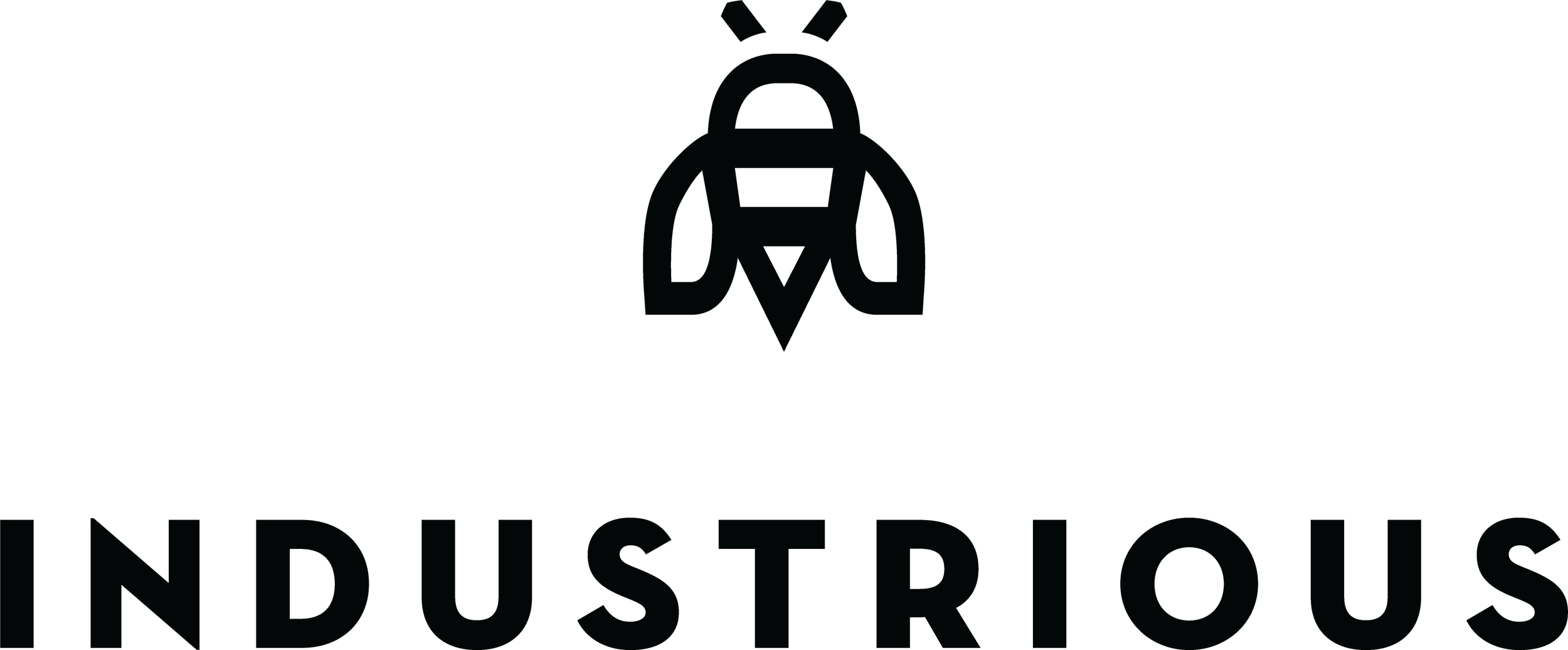 A logo saying "industrious"