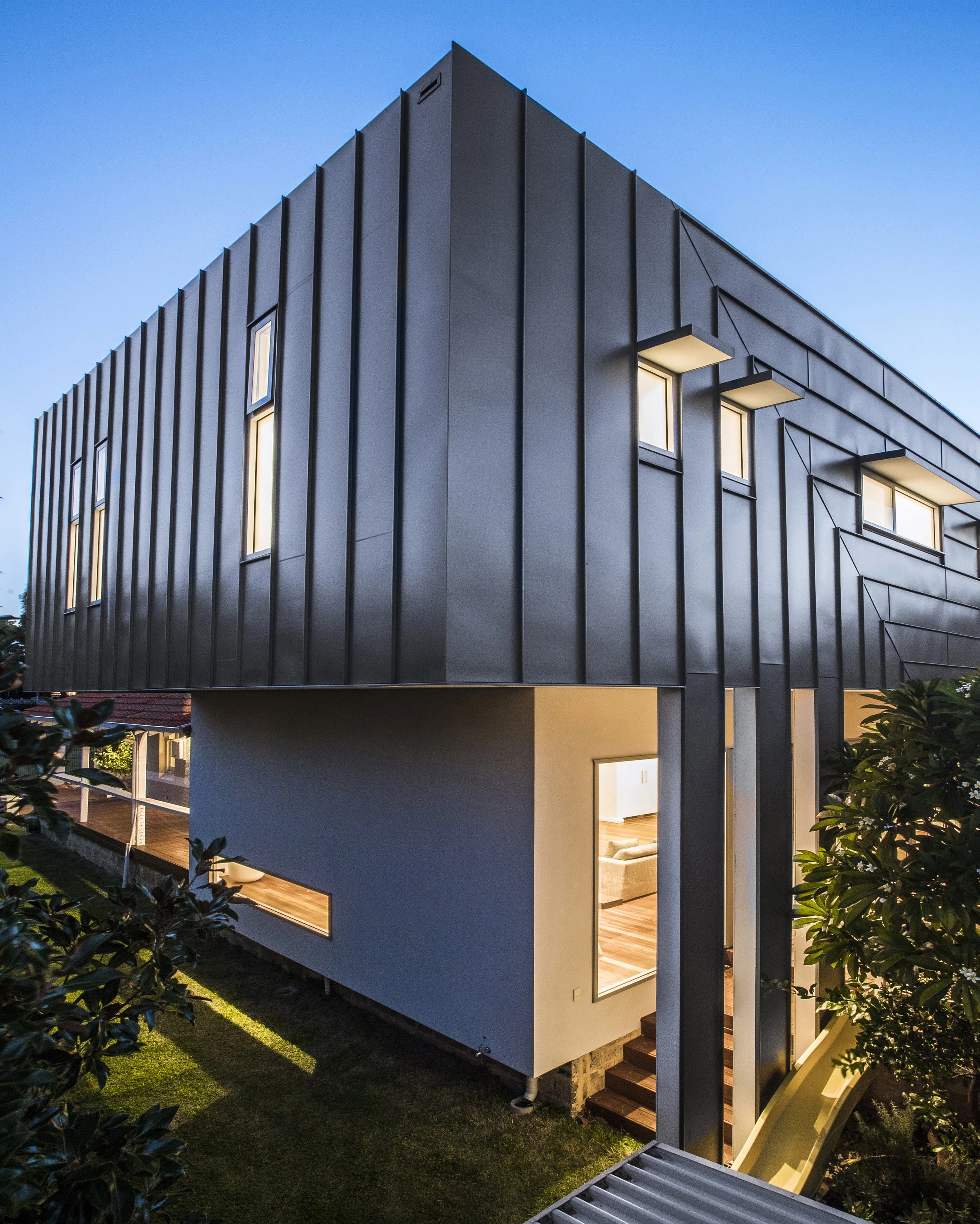 metal panelled upper floor house additions in Cootesloe