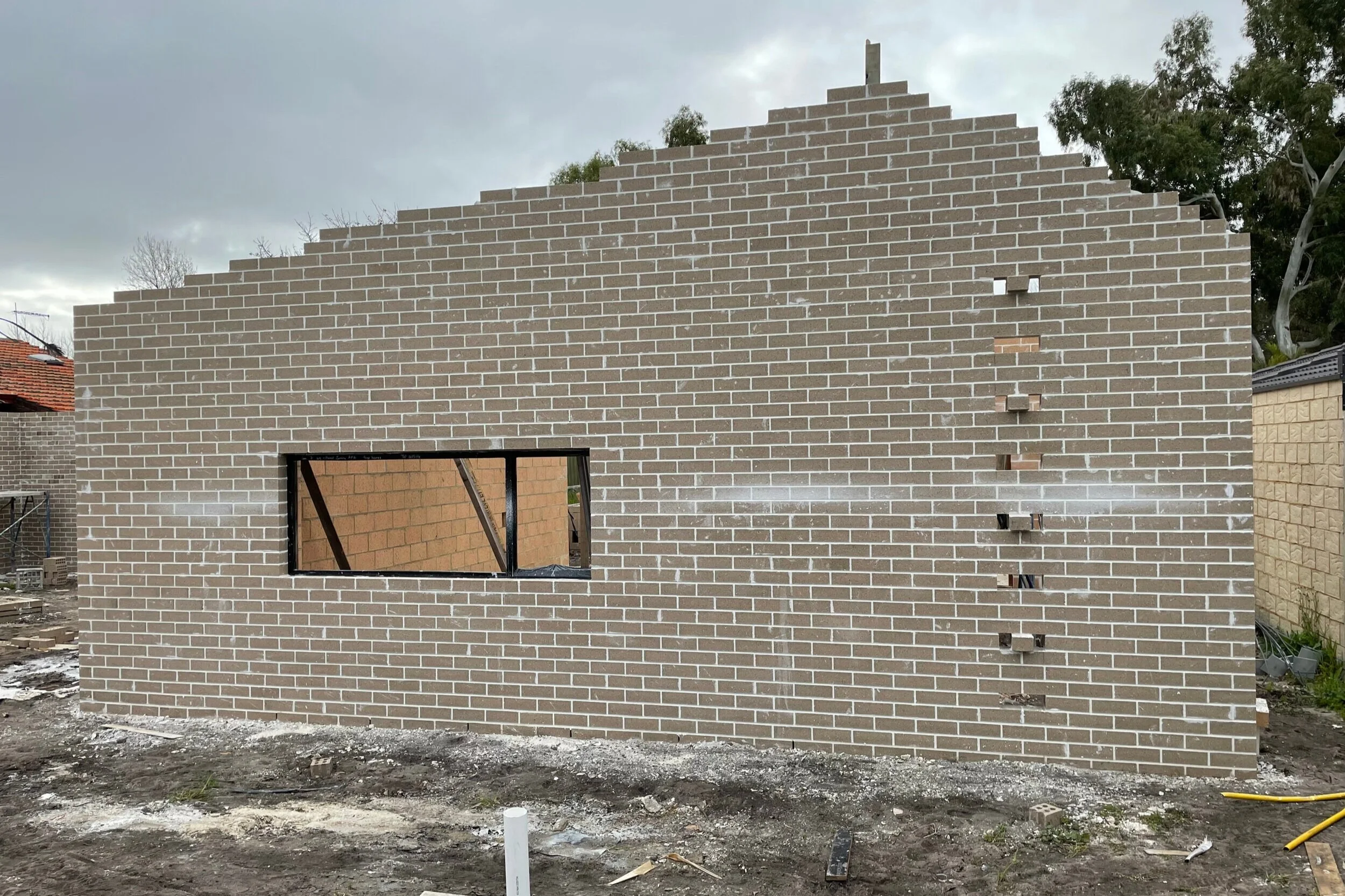 Brickwork progressing at Sheridan House 