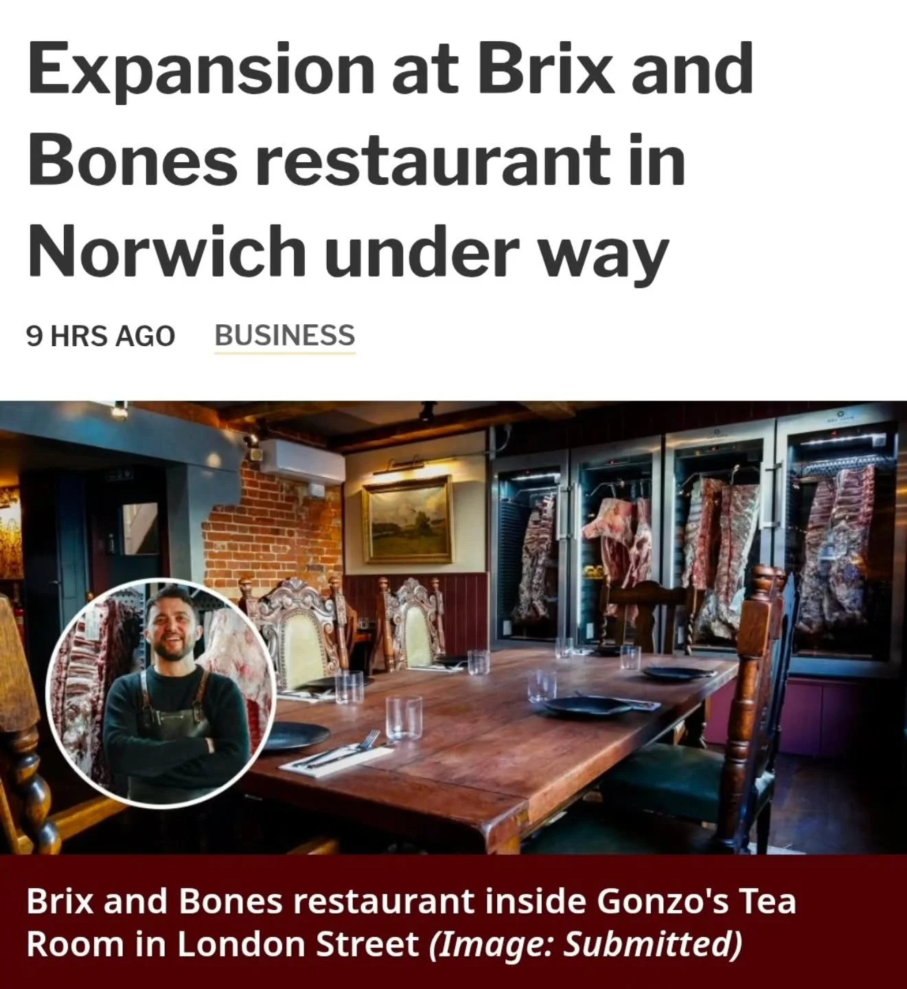 Lovely to see our restaurant featured in the @norwicheveningnews yesterday! 

@georgewoodchef shared insights on our recent expansion and the exciting journey ahead&hellip;

Dive into the full story 👀 &ndash; link in bio.

.
.
.
#norwichfoodanddrink