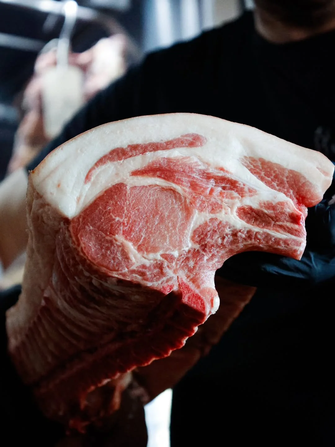 Our incredible @blythburghpork - dry-aged in house and sourced with a minimum of 2.6mm of fat to add to its beautiful flavour when cooked over the coals. 

We're back open today from 6pm - It's getting particularly busy in the lead up to Xmas, so boo