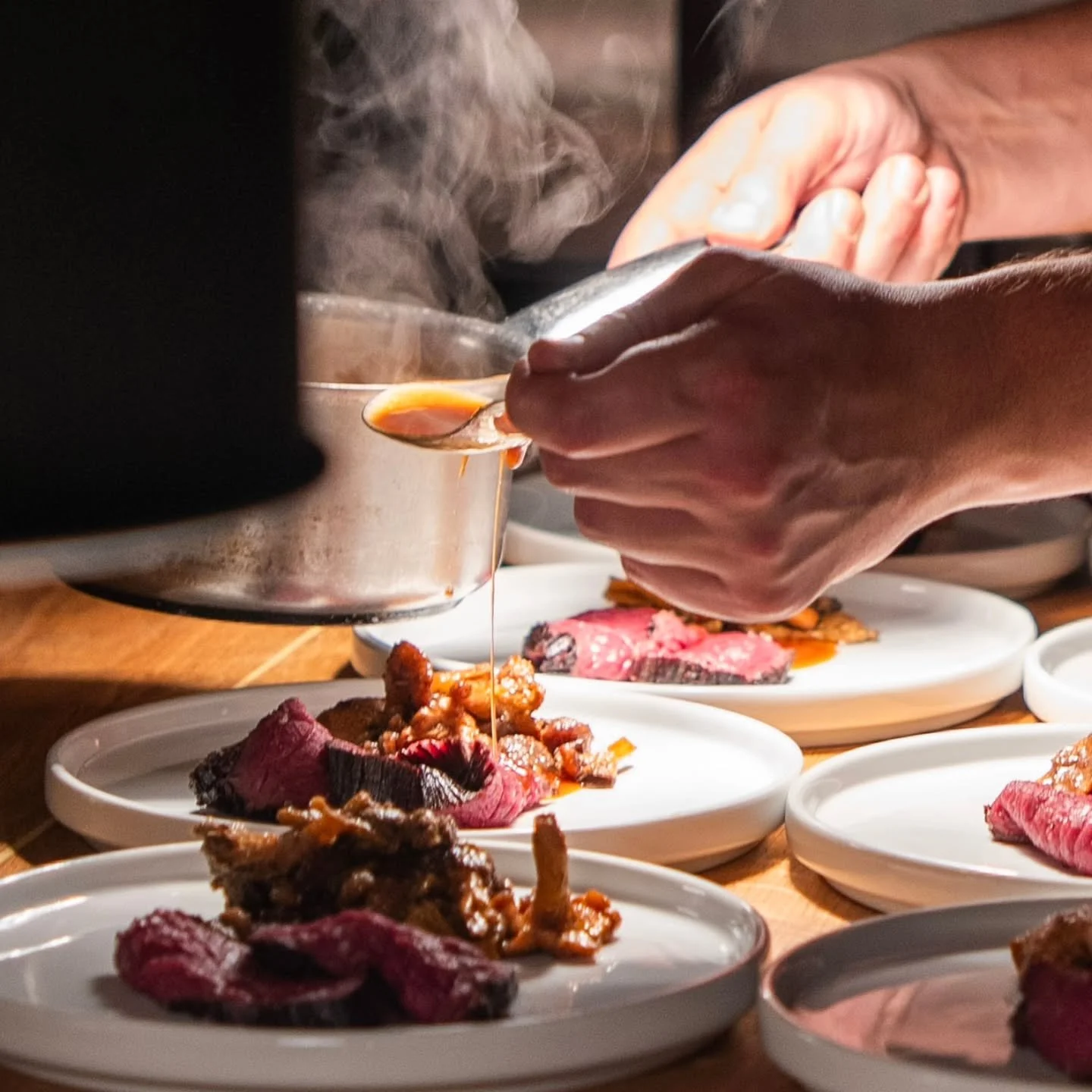 We're back to tomorrow from 6pm!

Millie is developing a new foccacia bread course with a tapenade butter.

Steve's AMAZING beetroot dish will be finalised for a menu debut later in the week and Piper's new fish main course will be available too.

We