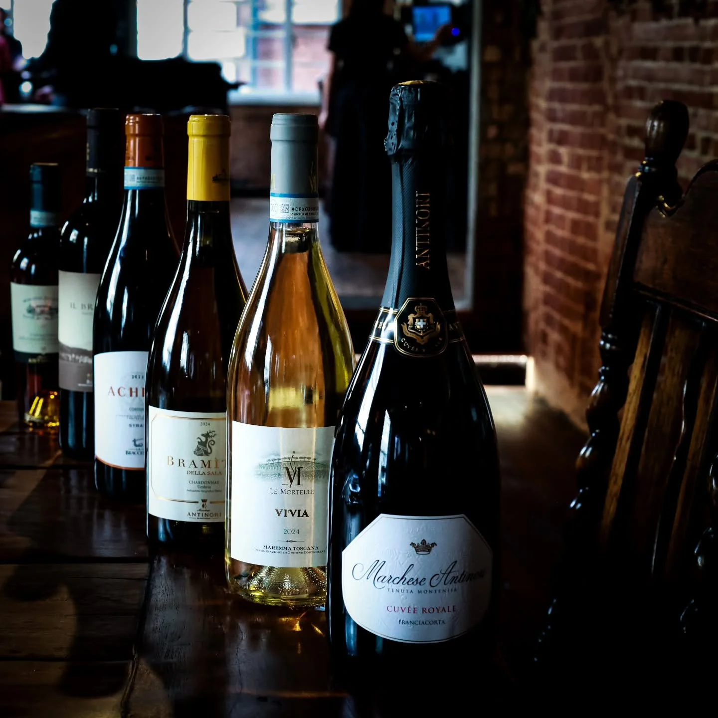 The line up for our @marchesantinori wine evening with paired food courses from the team on 26th March, from 7pm.

Franciacorta (Italian sparkling wine made in the Champagne method)

1st Course: Vivia, Le Mortelle 2024 (white wine blend of Ansonica, 