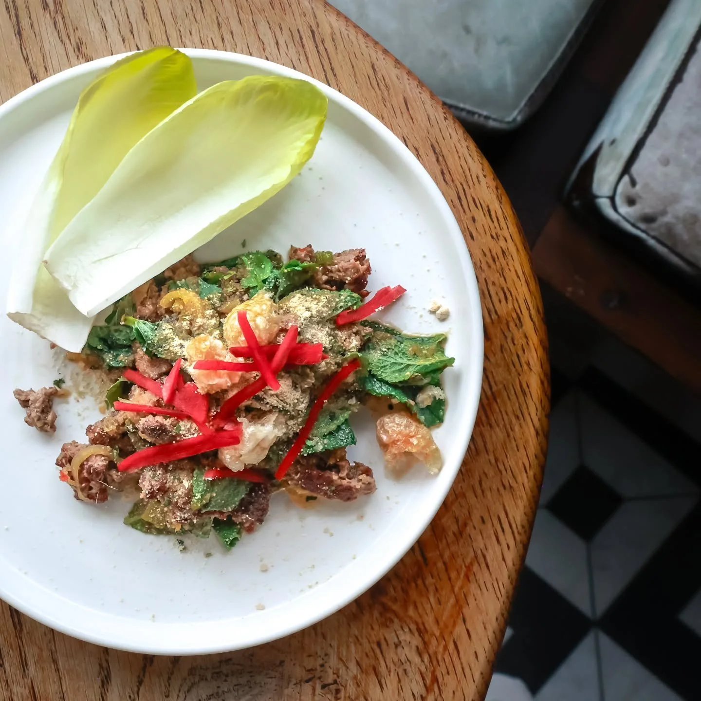 Fresh, zingy and brimming with BIG vibrant flavours. 

If you're visiting Brix this week, our aged beef and pork larb needs to be ordered - it's a fantastic way to kick off your Brix dining experience. 

Available as a small plate this week - to book