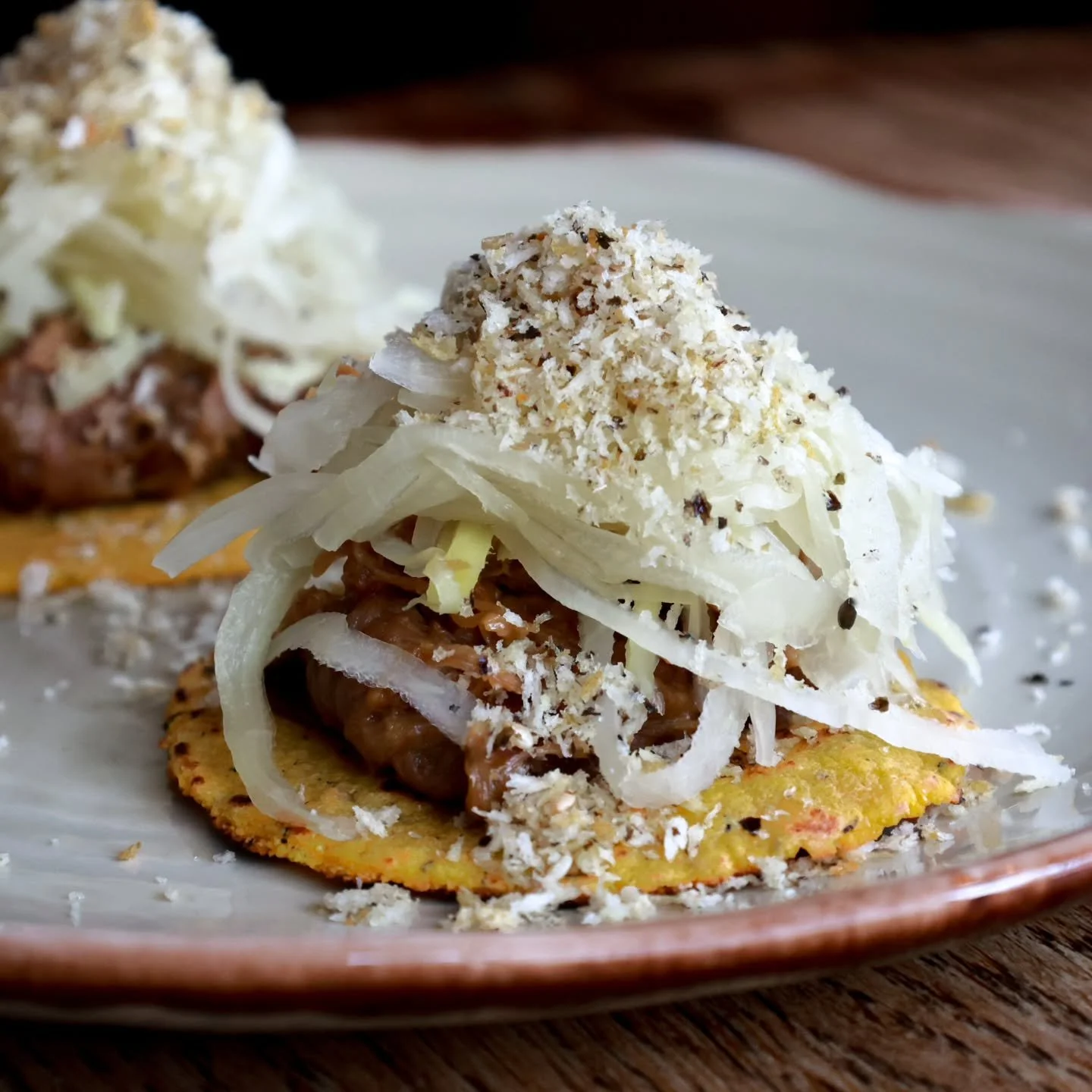 Our new taco small plate has arrived...

Katsu mutton tacos, rice wine pickles, furikake.

Available on the a la carte menu now.
.
.
.
#norwichfoodanddrink
#norwichrestaurants 
#tacolover 
#norfolk
#eastanglia