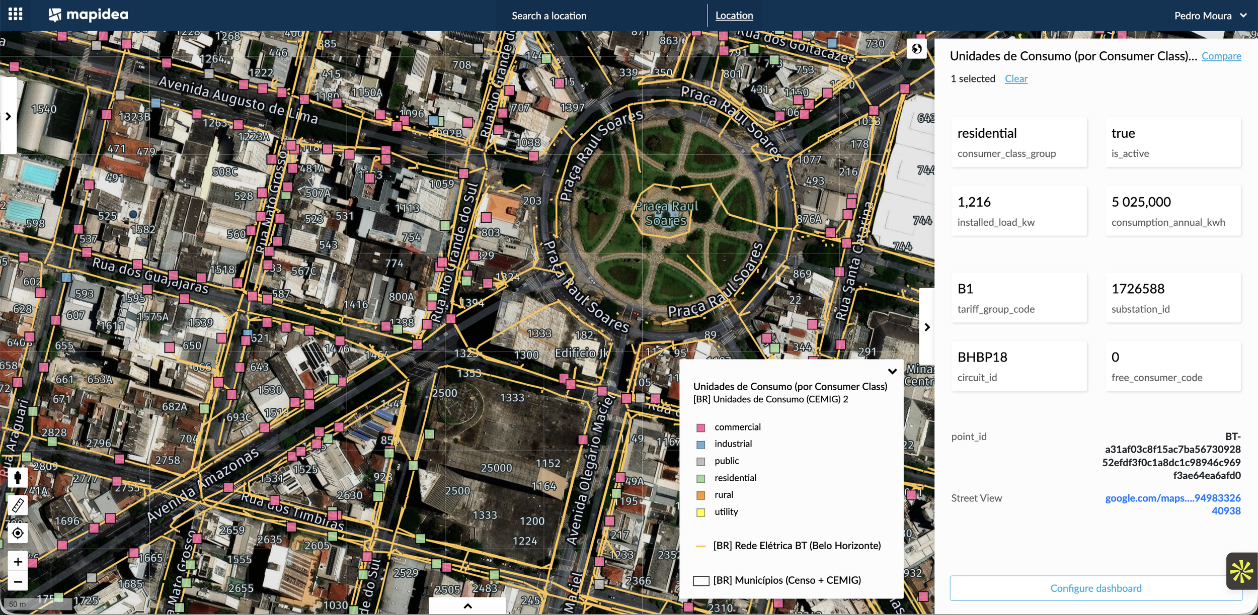 Utilities - Eletrical low level network (Belo Horizonte)
