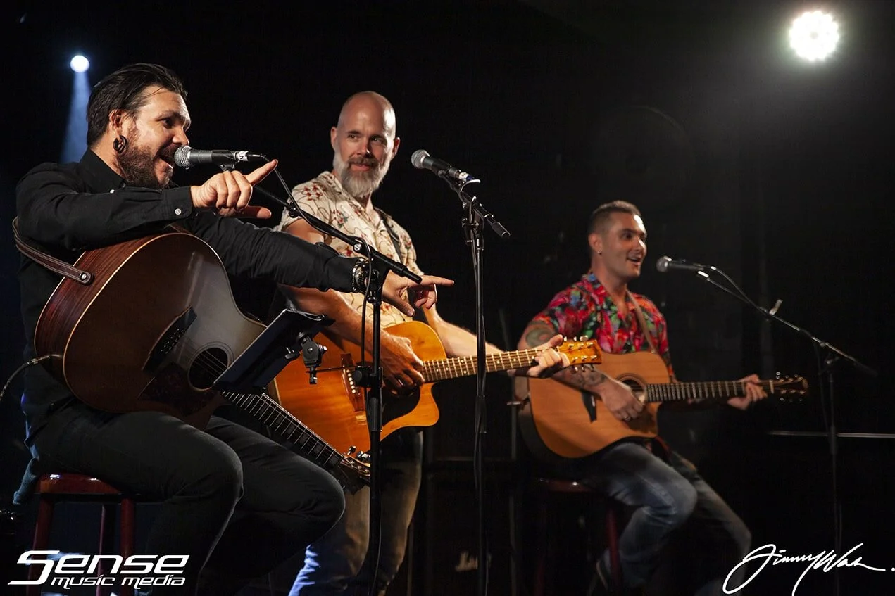Pictured: Clint Boge, Glenn Esmond + Tyren Hones Venue: Crowbar Sydney - 27 Feb. 2021 Photographer: Jimmy Wah