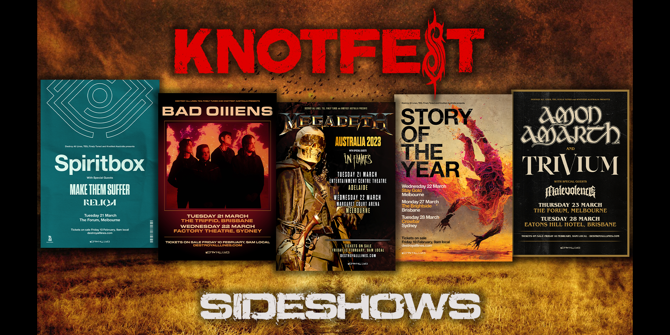 KNOTFEST Australia - Sideshow Tickets Available