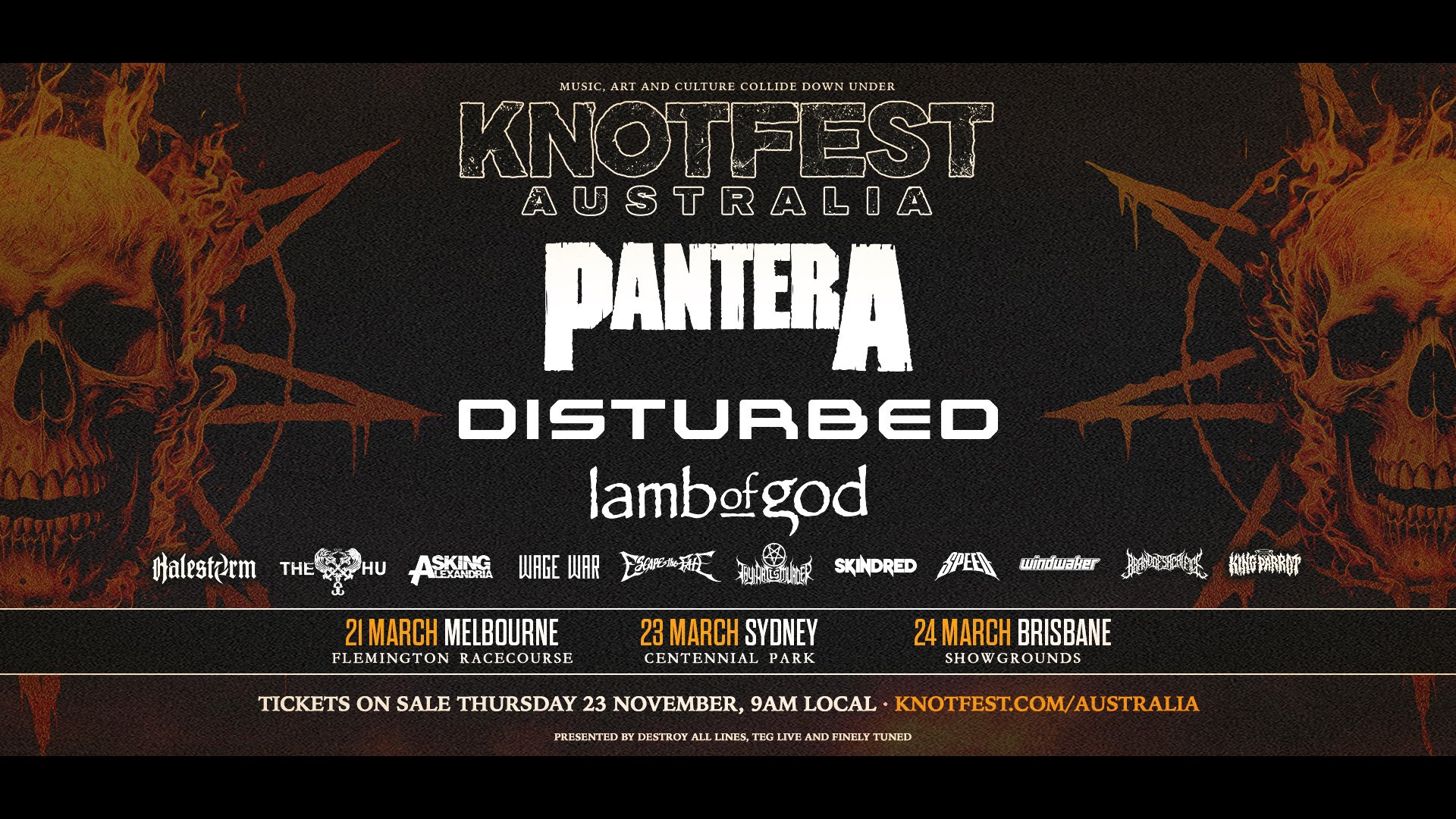 PANTERA and DISTURBED to Headline KNOTFEST 2024
