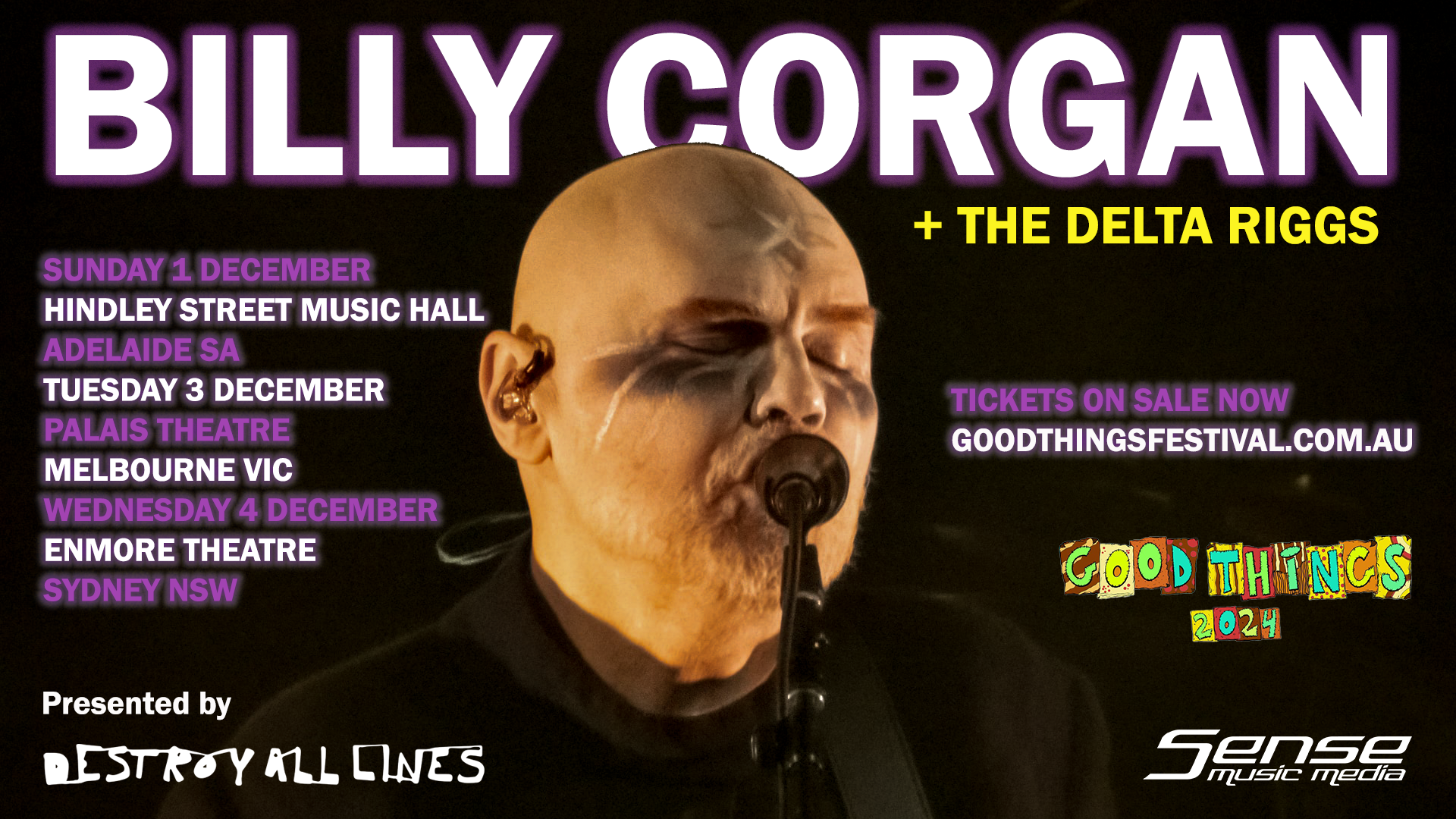 BILLY CORGAN + THE DELTA RIGGS