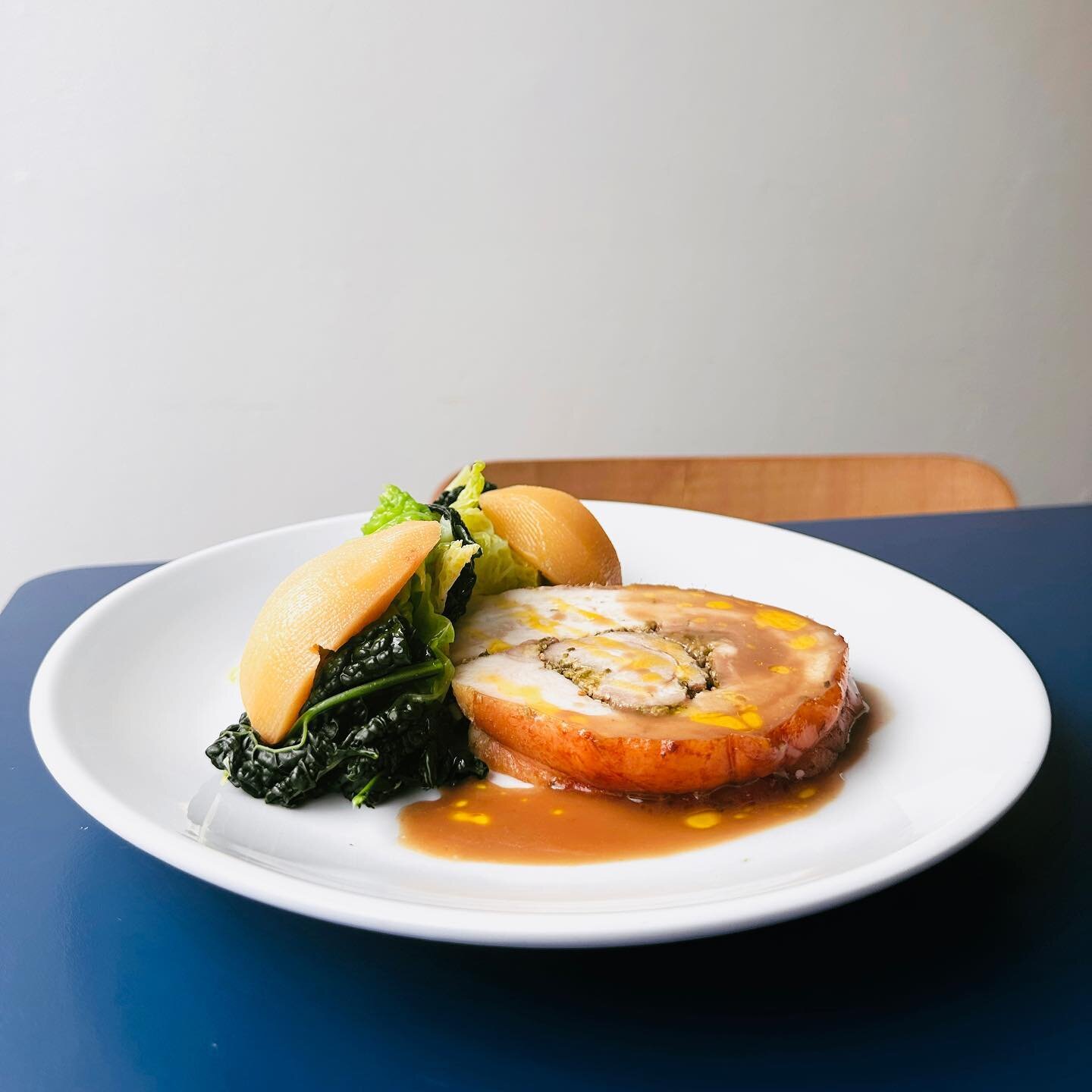 Porchetta, Baked Quince &amp; Seasonal Greens. On tonight and all this month.

This week our Wednesday &amp; Thursday offering is sausage and mash with a glass of wine for &pound;20.

We&rsquo;ve gone again with a coarse ground Italian fennel sausage