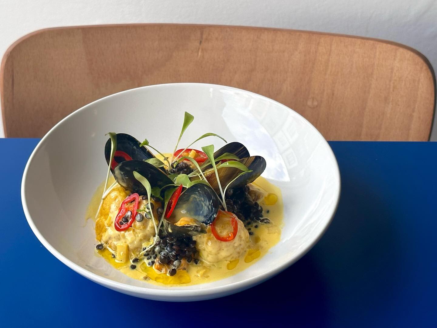 Mussels with Saffron, Spiced Cauliflower and Beluga Lentils

This decadent little bowl of goodness is here to lift your taste buds and your spirits this October.

Open: Tue-Sat
Kitchen: 6pm-9:30pm
Bar: 6pm-close 

Our weekly offers&hellip;
Tuesdays: 