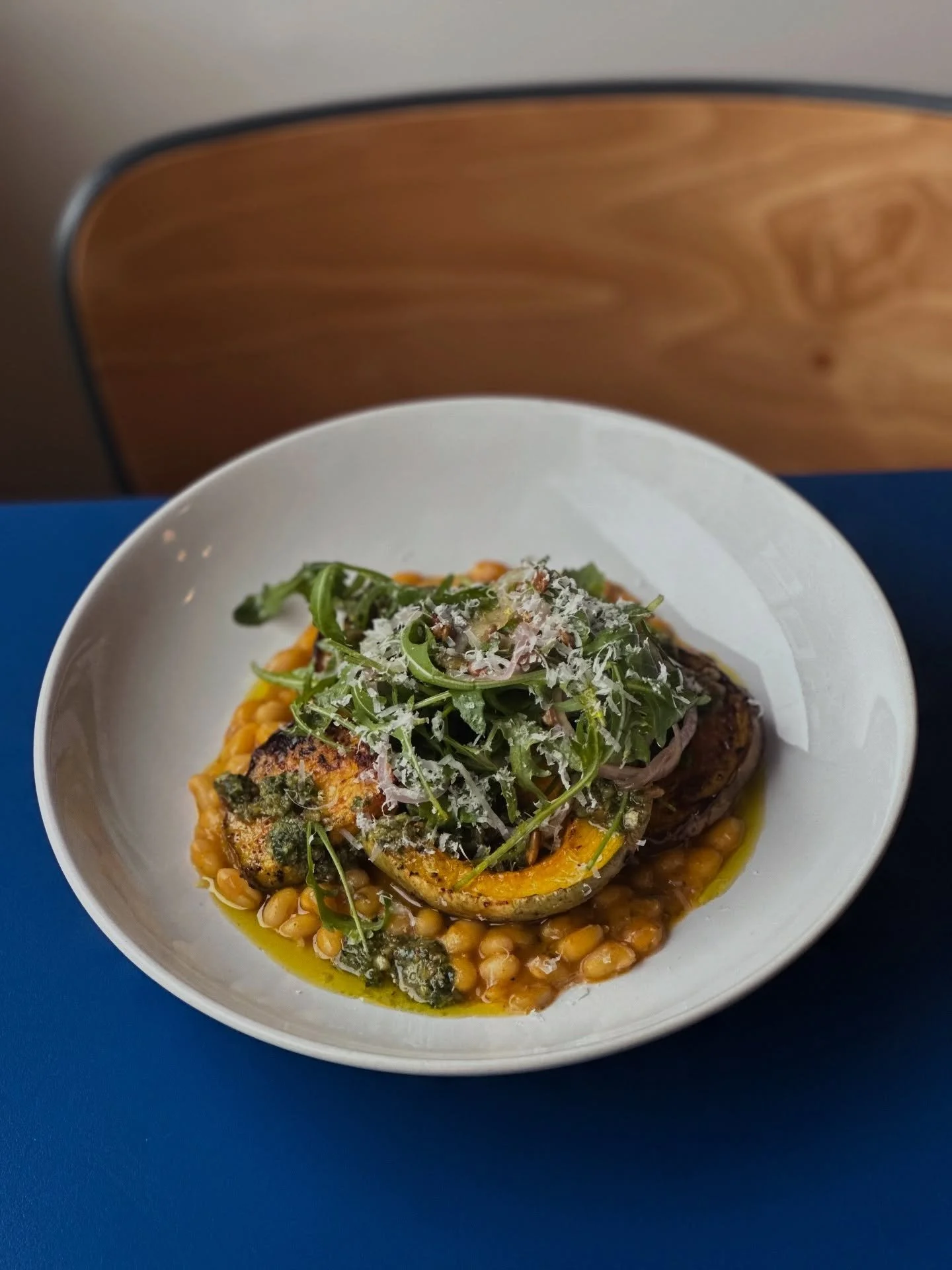 Let&rsquo;s brighten this rainy day with our new offering! 

Thursday Steak Night now has a veggie option too, each served with a glass of house wine for &pound;25!

Roast Crown Prince Pumpkin, Coco Beans, Pumpkin Seed Pesto 

or

Onglet Steak, Homem