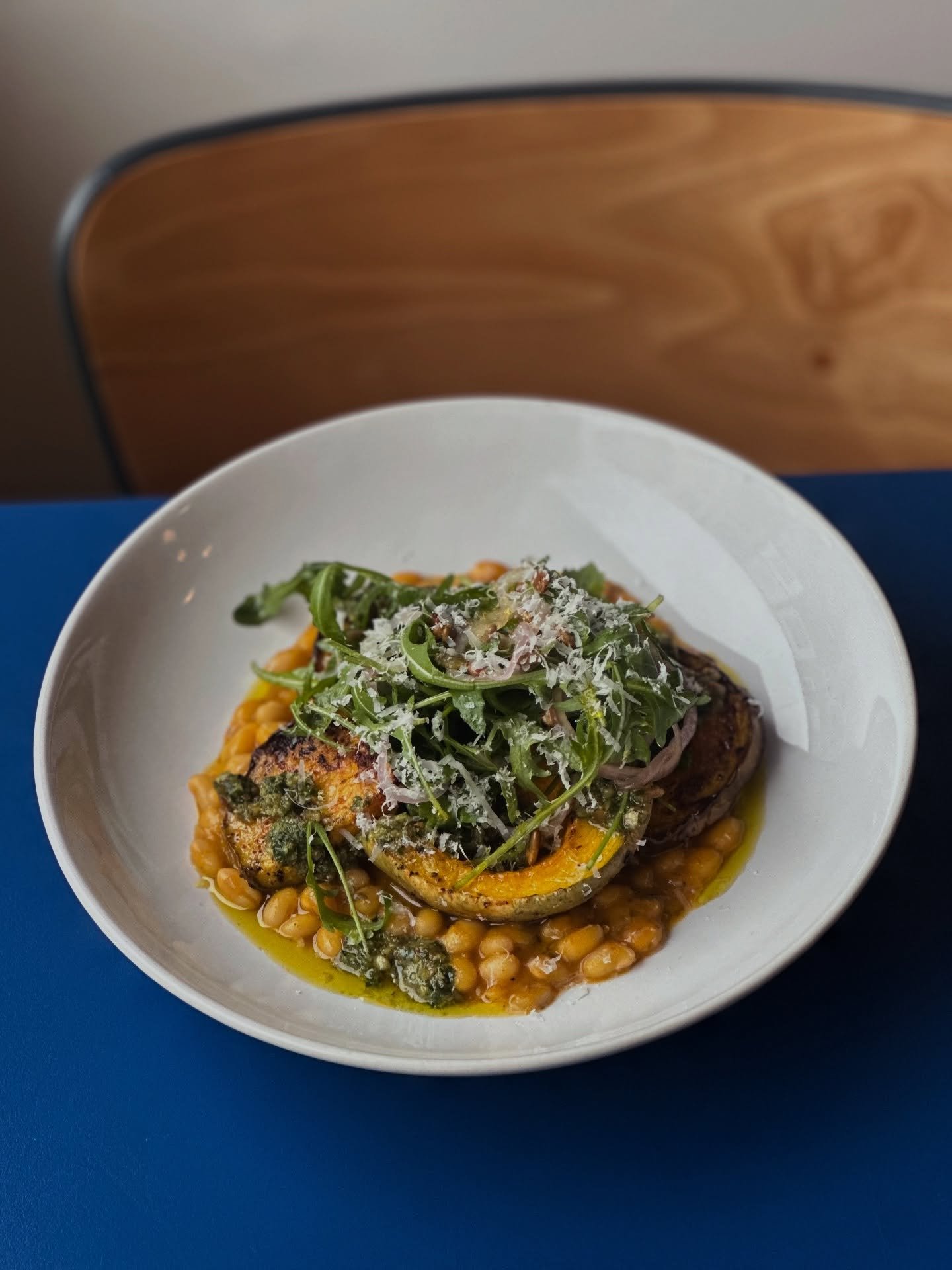 Let&rsquo;s brighten this rainy day with our new offering! 

Thursday Steak Night now has a veggie option too, each served with a glass of house wine for &pound;25!

Roast Crown Prince Pumpkin, Coco Beans, Pumpkin Seed Pesto 

or

Onglet Steak, Homem
