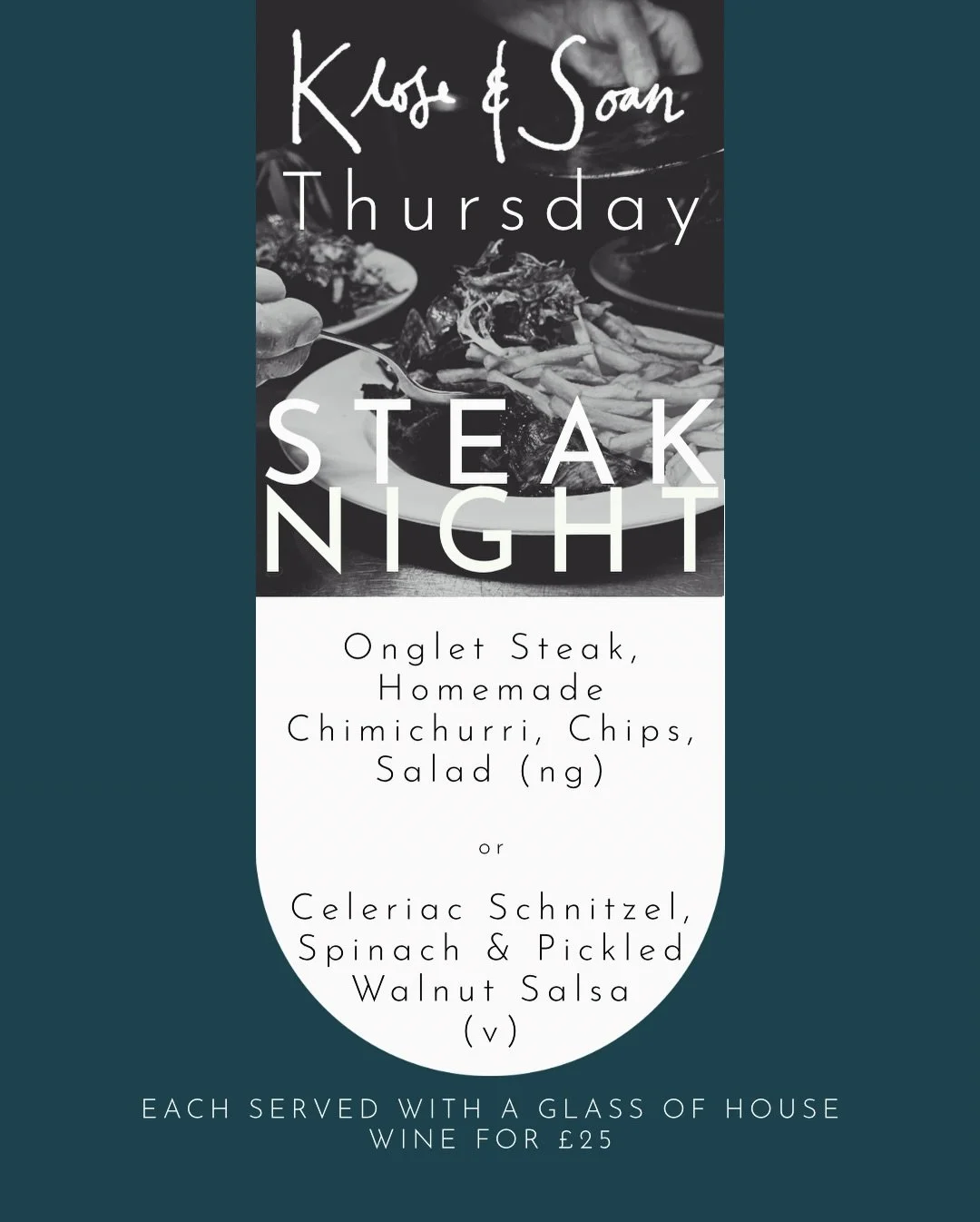 Thursday nights, just as they should be.

We welcome you all back each week with our Steak Night &mdash; a simple, generous midweek ritual built around delicious cooking, great wine and relaxed vibes.

Onglet steak from @dringsgreenwich with homemade