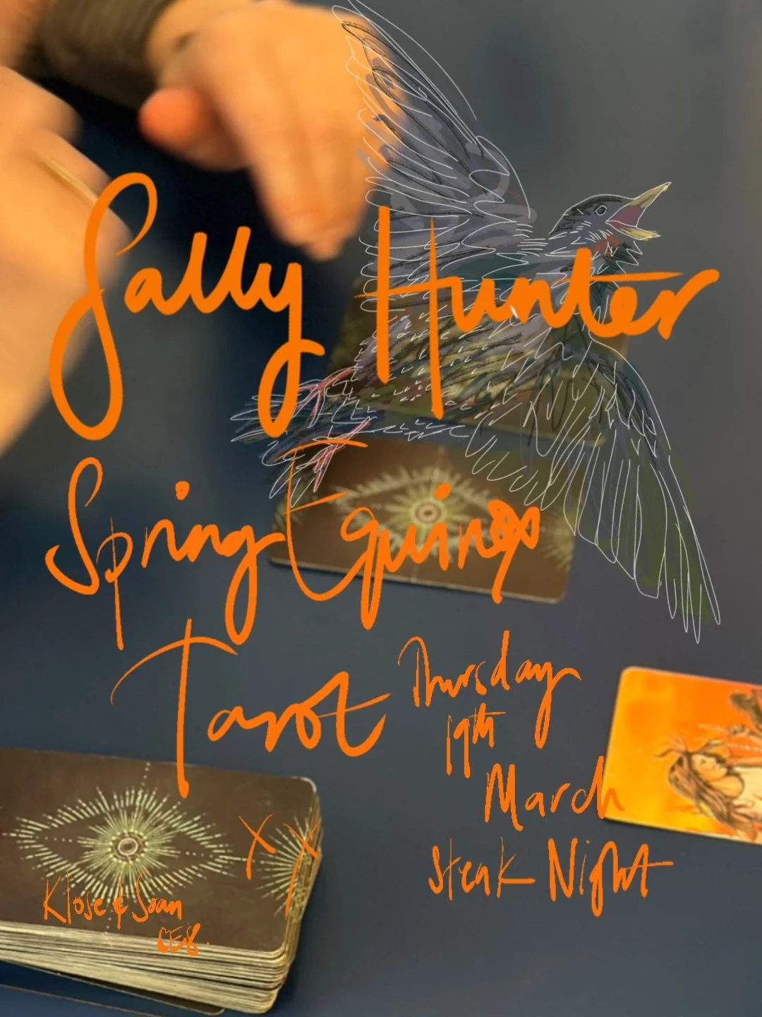 On Thursday 19th March, we&rsquo;re so thrilled to be welcoming back intuitive tarot reader @soulful_sally for their second evening of readings at Klose &amp; Soan this year! 

With the Spring Equinox falling the following day, it&rsquo;s a marker fo