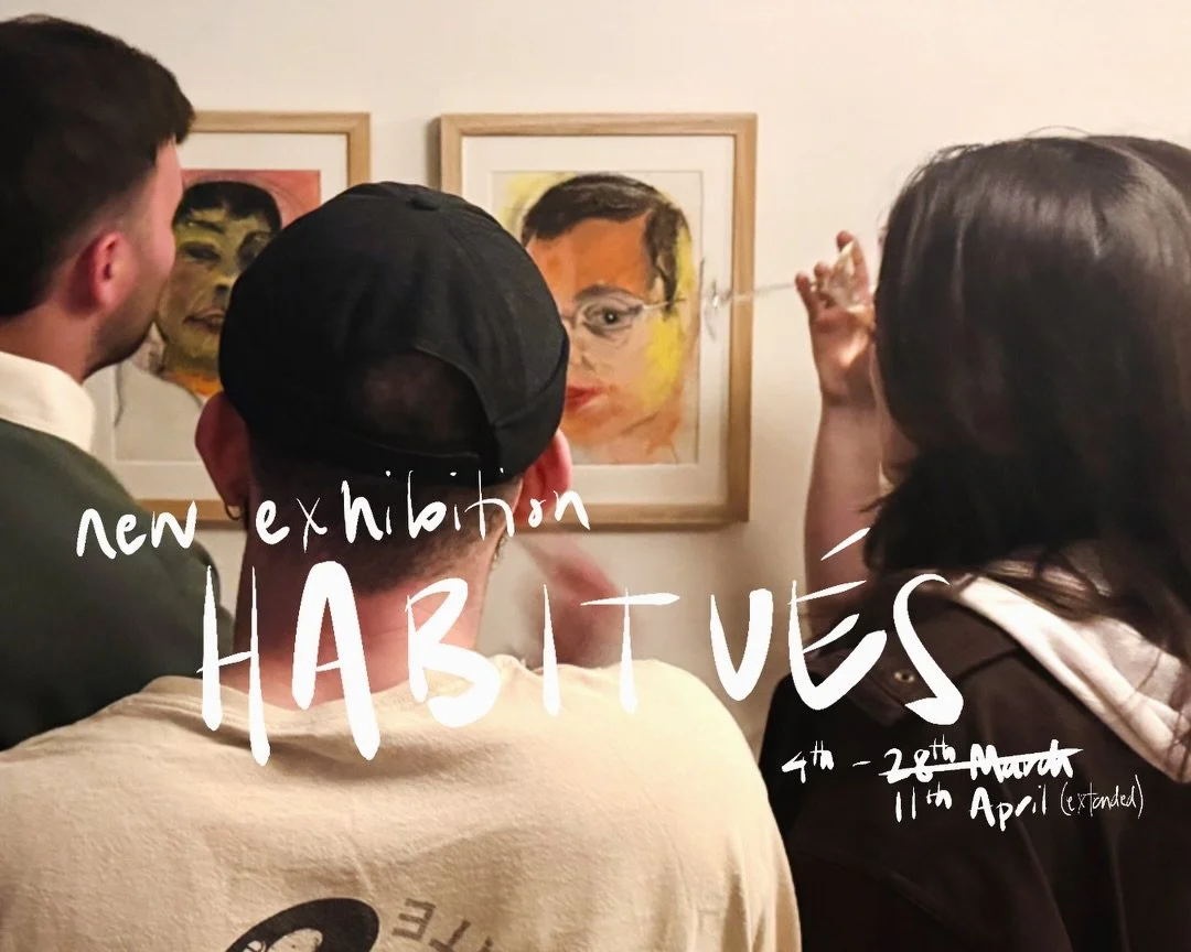 If you haven&rsquo;t been in to see our current exhibition, Habitu&eacute;s, by the awesome @blo88ydepp and @i.millls then you still have time! 

We are loving being surrounded by these works, portraits of familiar faces, ethereal moths and butterfli