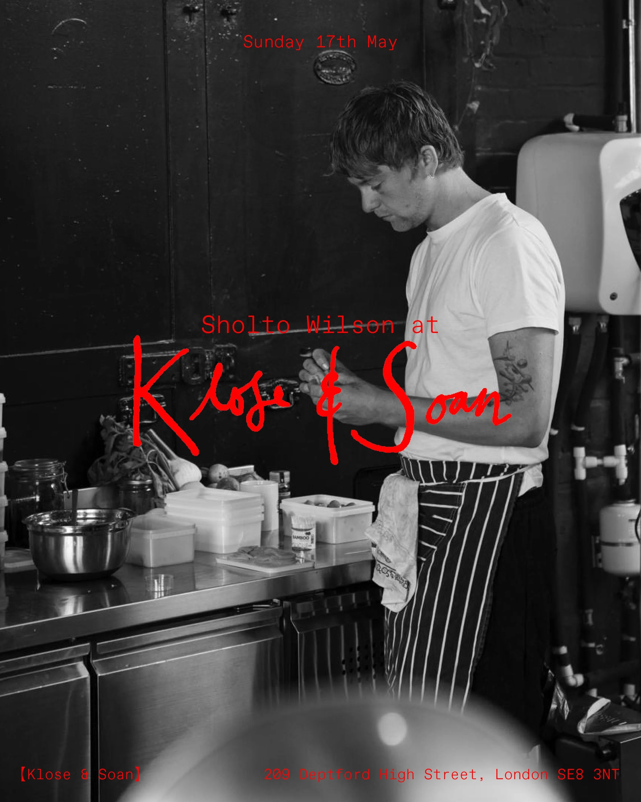Sholto Wilson — Sunday 17th May - Kitchen Takeover