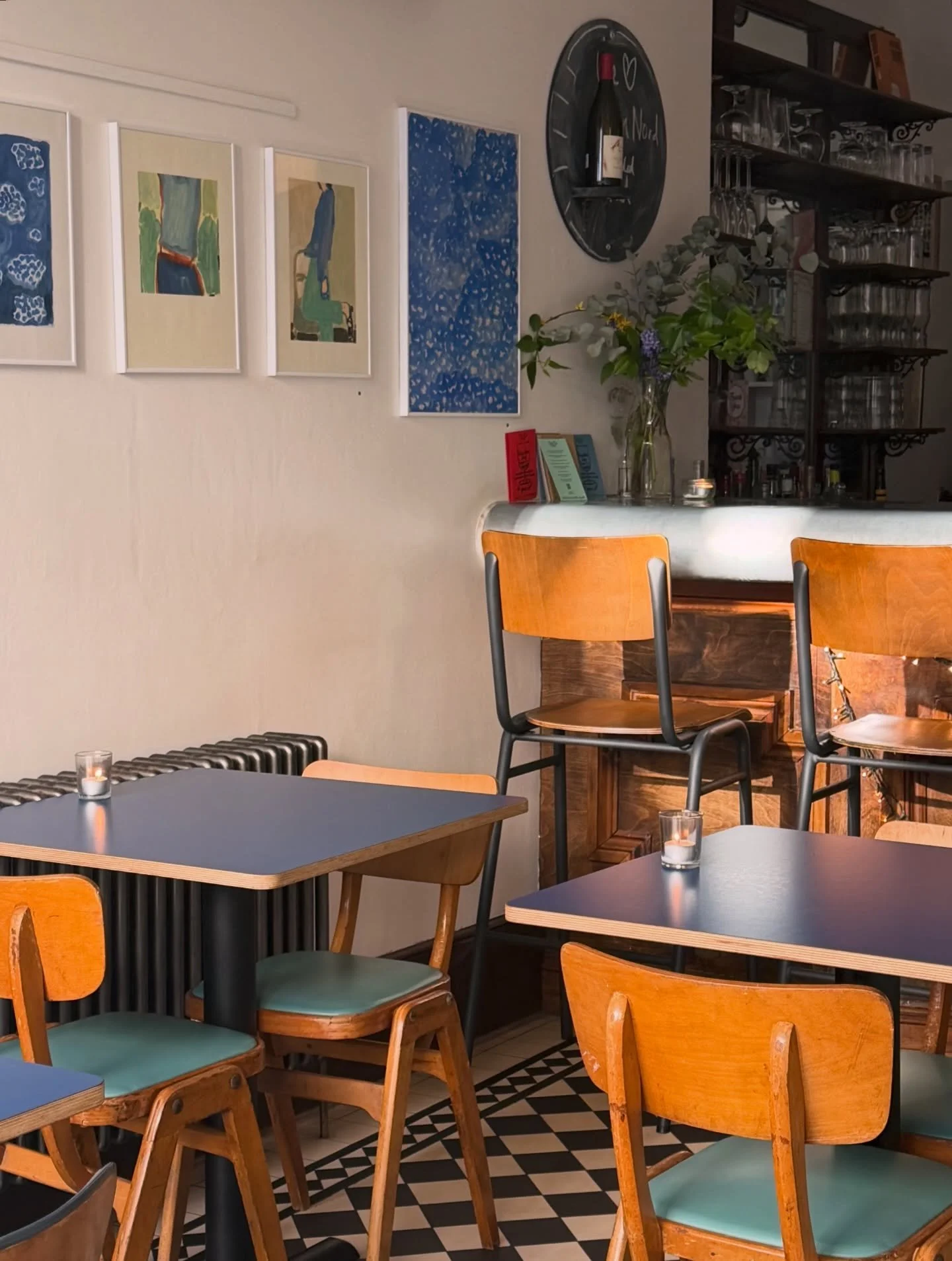 Thursday, Friday &amp; Saturday.

Our April menu is packed with delicious seasonal plates, classic cocktails ready to be poured and a stunning list of organic and natural wines to open.

Take in work by @rosiemcguinness in the front room/bar, and @wi