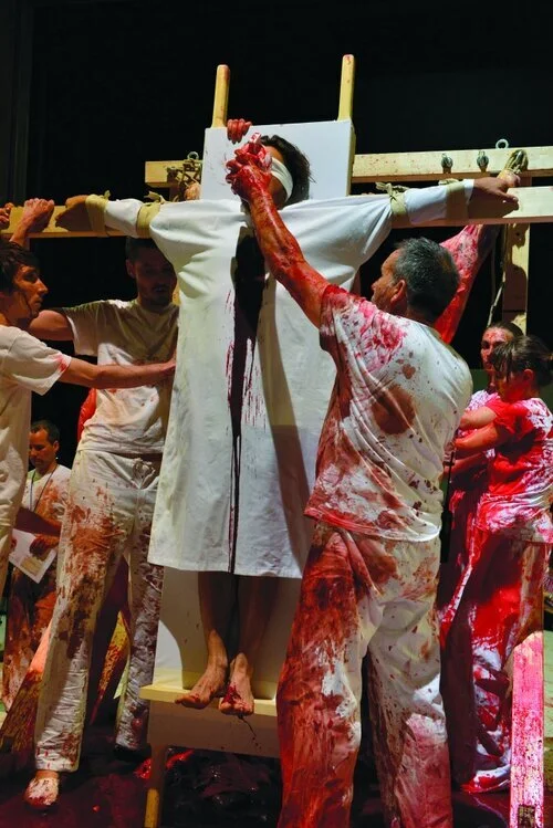 relic (actor’s smock), 138th action, Leipzig (Germany)