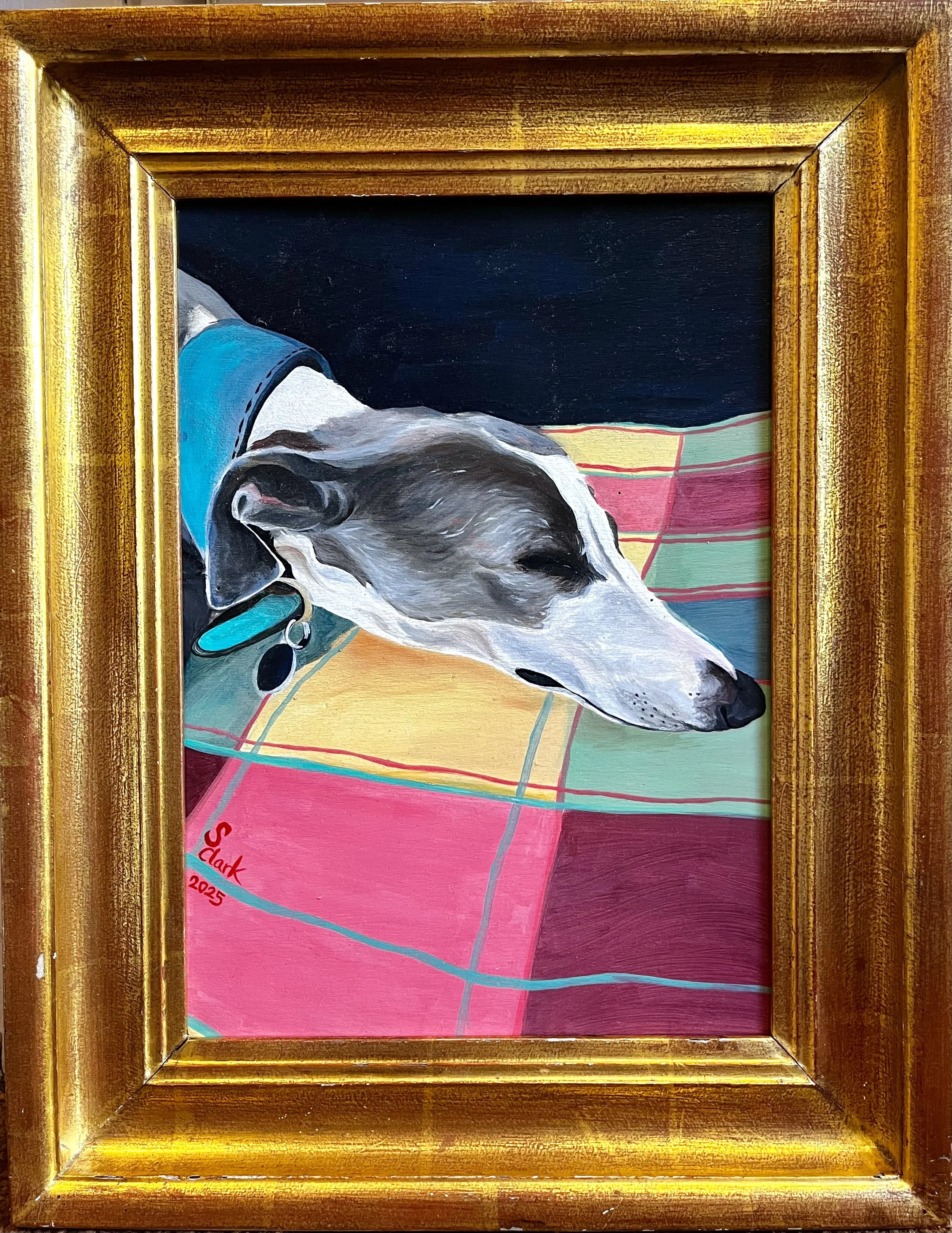 ‘Sleeping Greyhound’ 31x22cm