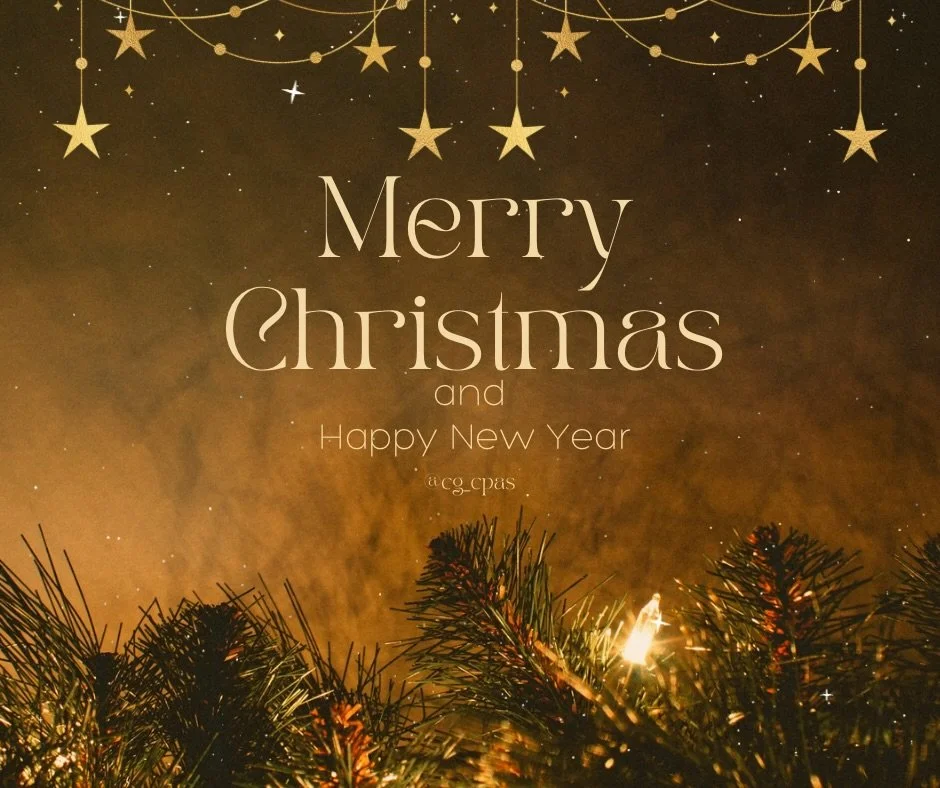 Season&rsquo;s greetings from your friends at CG CPAs! Have a wonderful and joyous holiday! 🎄