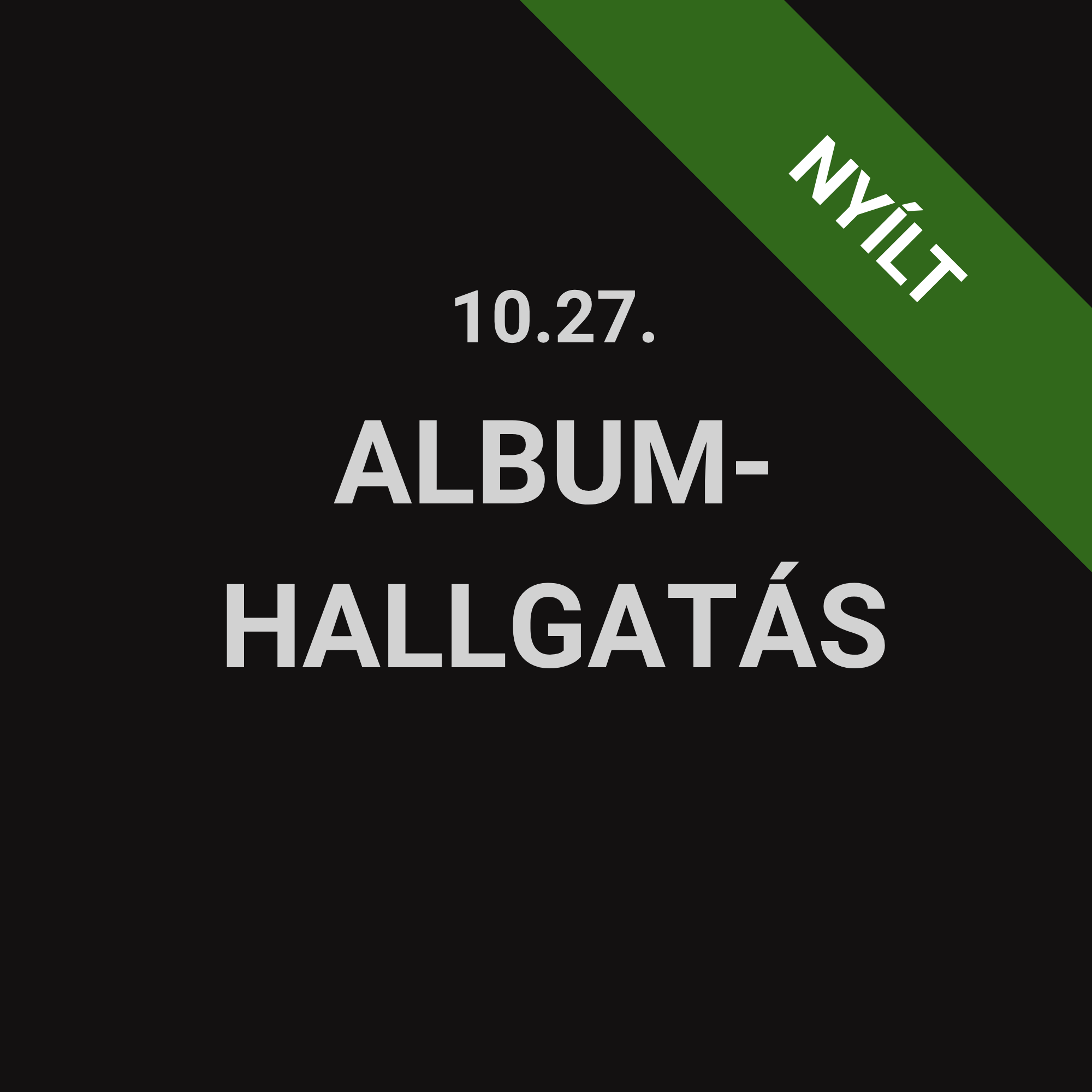 Albumhallgatás Szalay Petrával