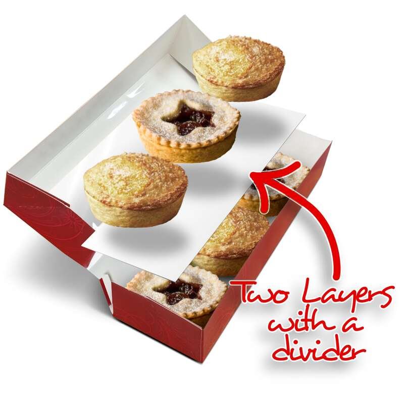 Mince Pie and Tart Box With Window & Divider — Alliance Packaging Ltd