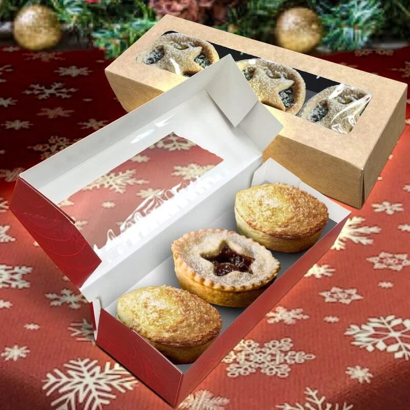 Mince Pie and Tart Box With Window & Divider — Alliance Packaging Ltd