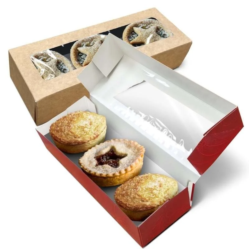 Mince Pie and Tart Box With Window & Divider — Alliance Packaging Ltd
