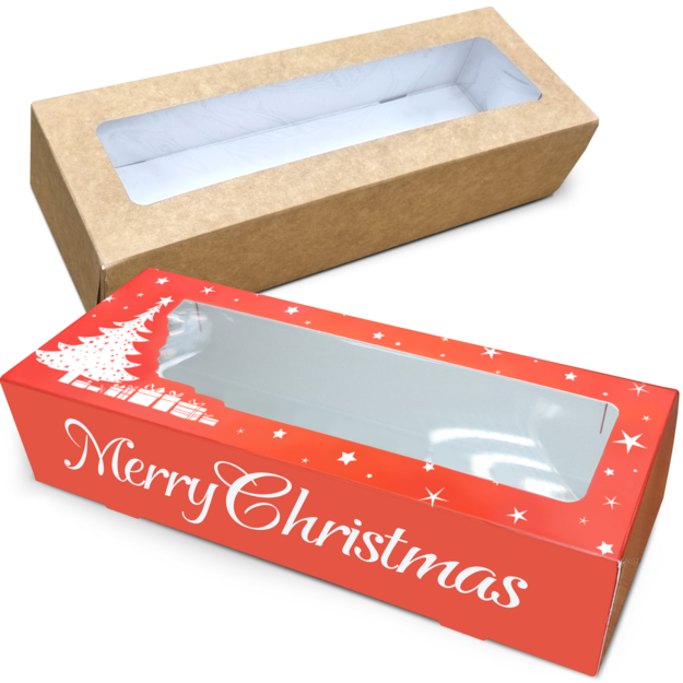 Mince Pie and Tart Box With Window & Divider