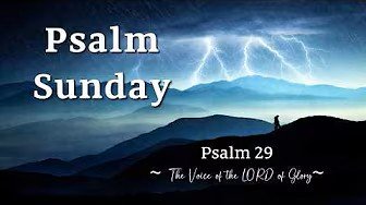 Psalm Sunday : Psalm 29