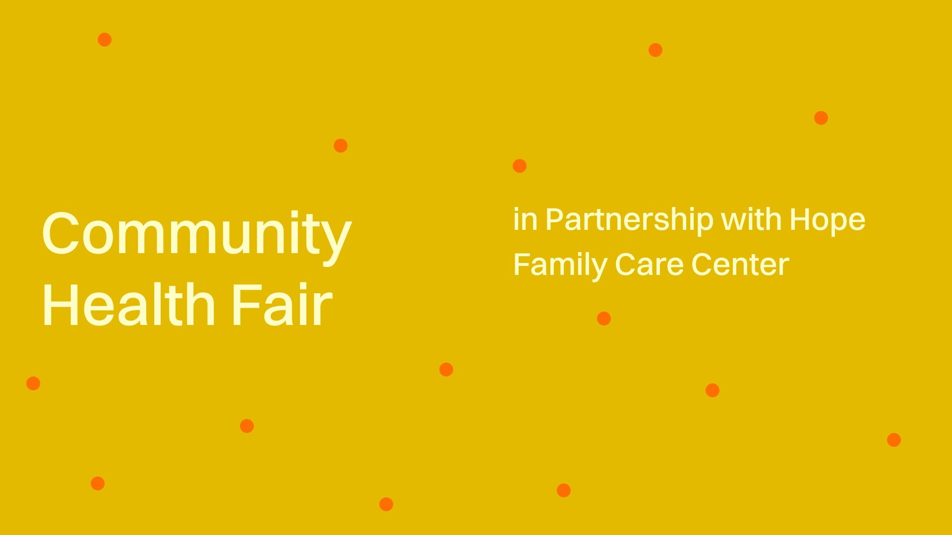 Community Health Fair