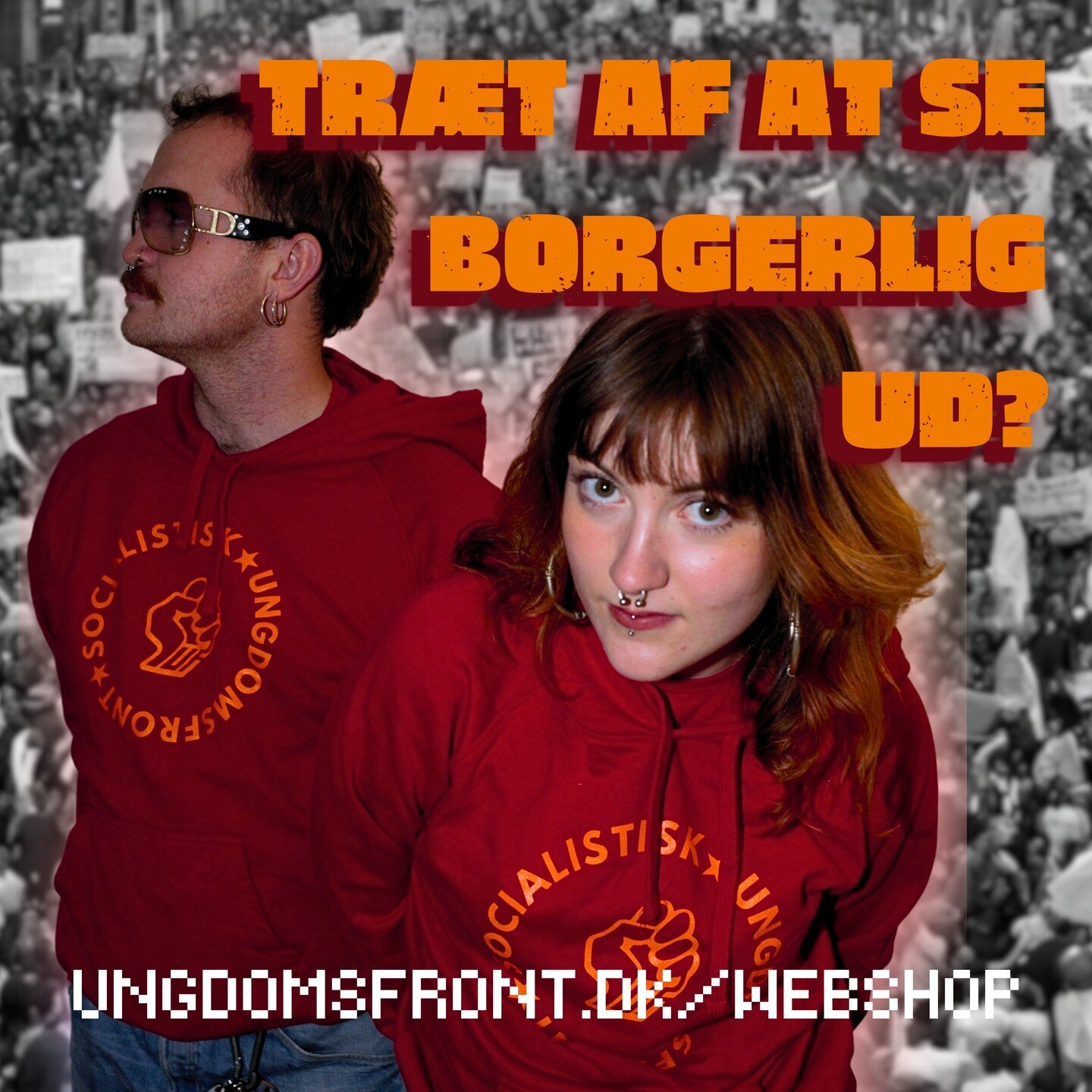 SUF har igennem tiden lavet mange fede plakater, t-shirts og meget andet. Derfor har vi besluttet, at det skulle v&aelig;re lettere for folk udenfor organisationen at f&aring; fat p&aring; vores materialer.
Det er blevet til vores helt egen webshop!
