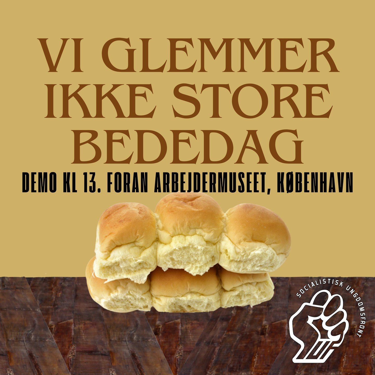 I dag er det Store Bededag. Men sidste &aring;r, var det desv&aelig;rre den sidste Store Bededag, hvor vi lovligt kunne holde fri. Men det er en helt forkert drejning at lave. I stedet for at presse arbejderklassen til at arbejde mere og mere, burde 