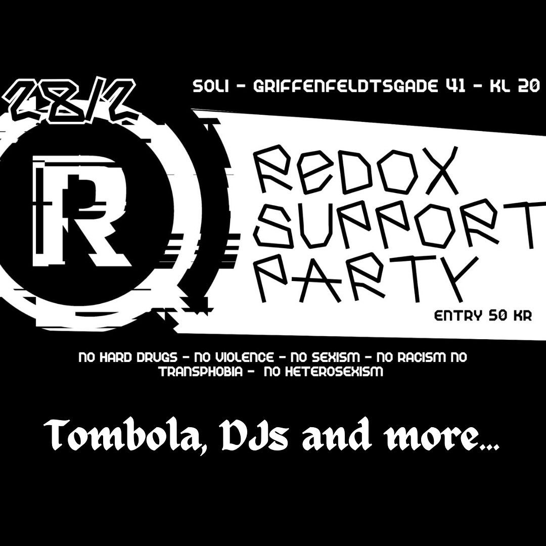 kom til st&oslash;ttefest for redox!!