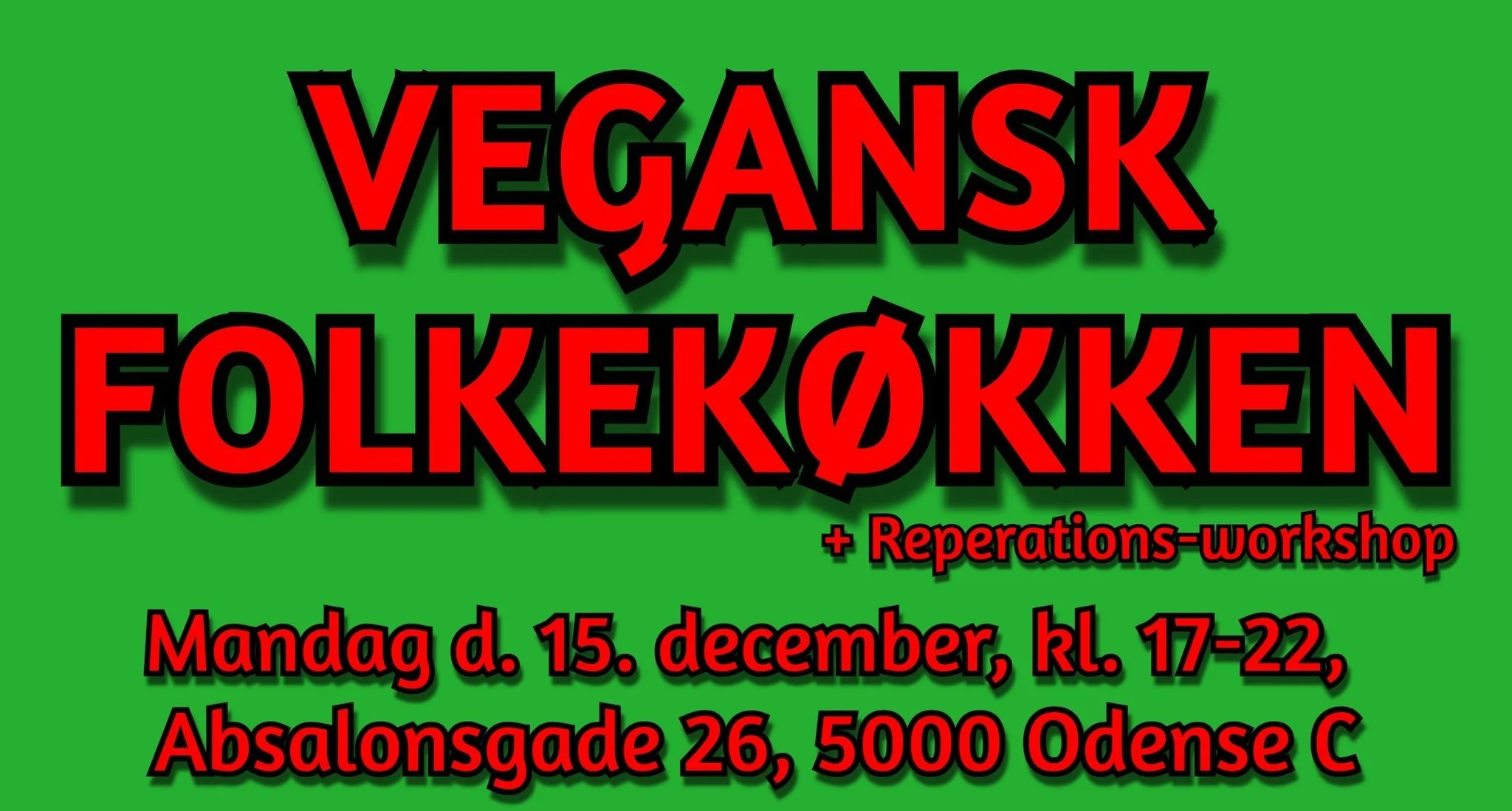 VEGANSK KØKKEN + Reperationsworkshop