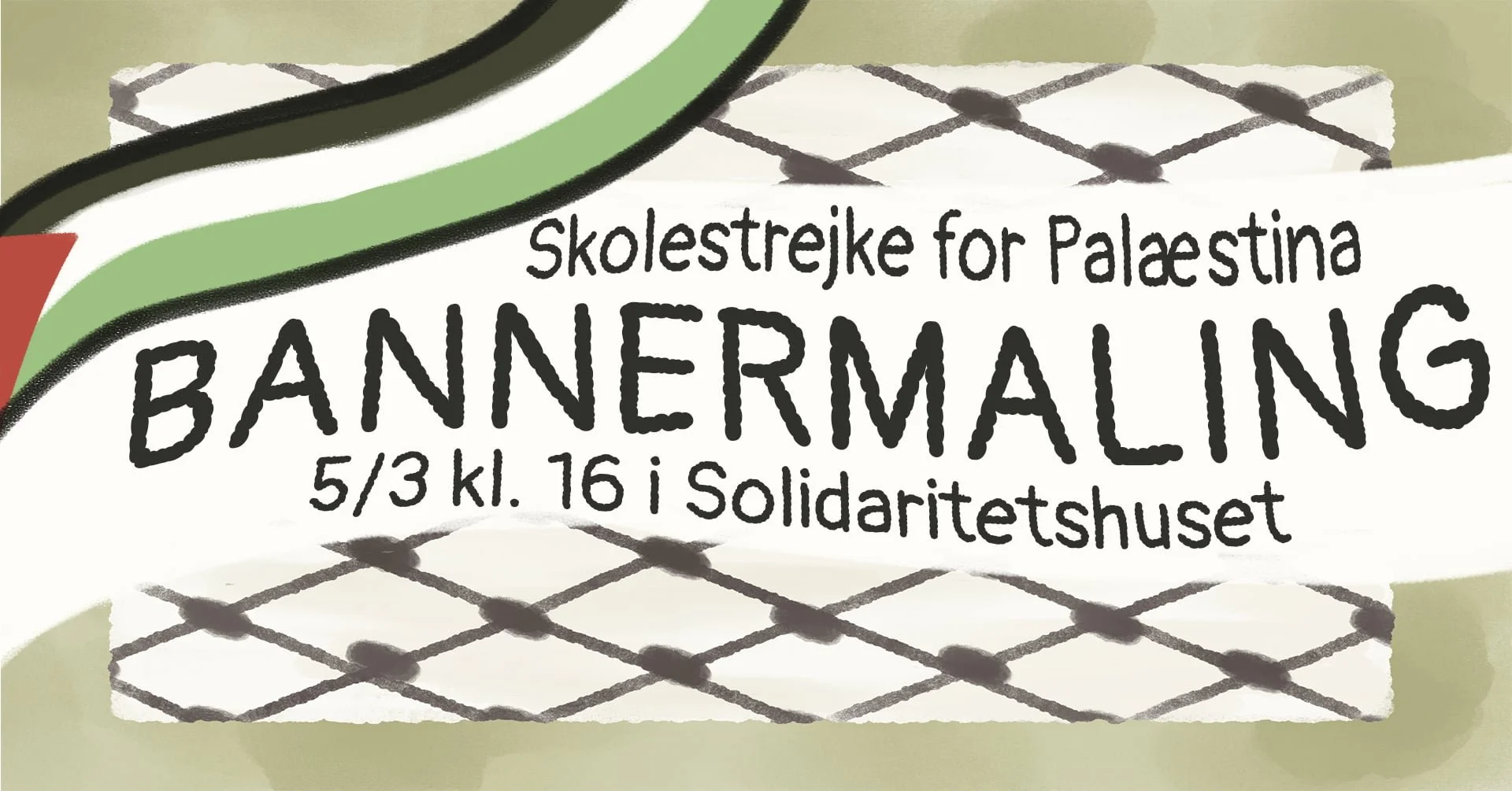 BANNERMALING TIL SKOLESTREJKE