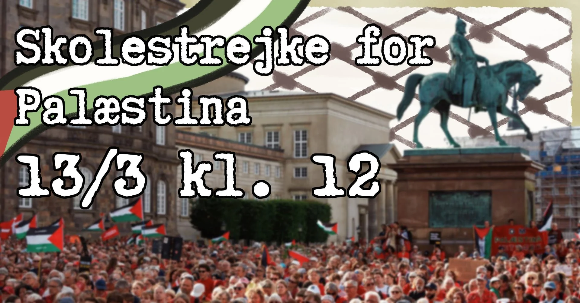 ELEVER PÅ GADEN FOR PALÆSTINA (KØBENHAVN) 