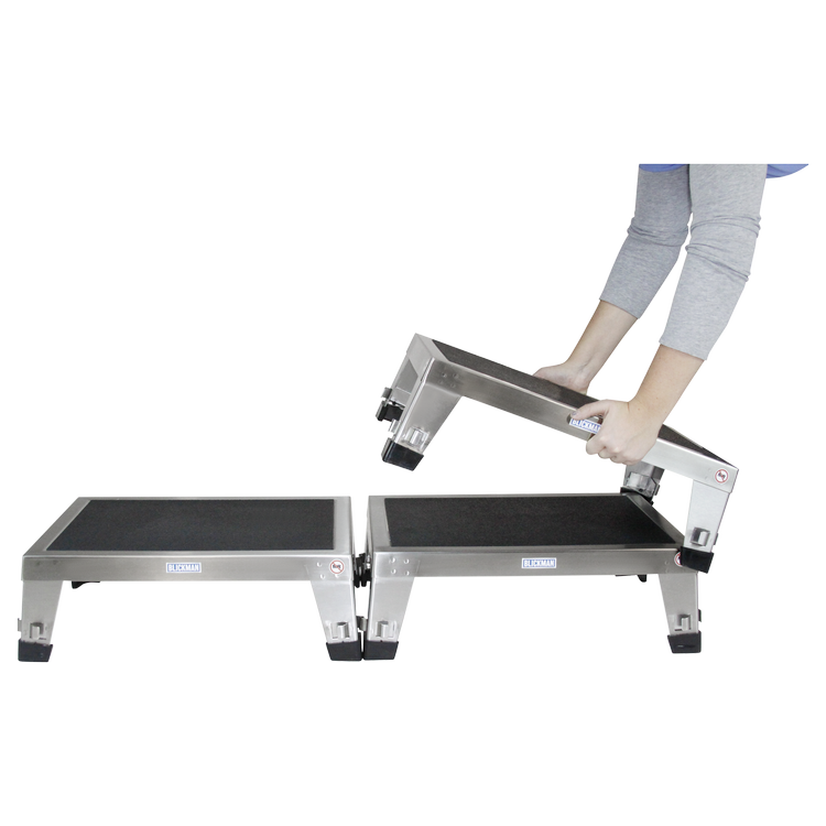 1250 Chrome Foot Stool (Non-Skid 9