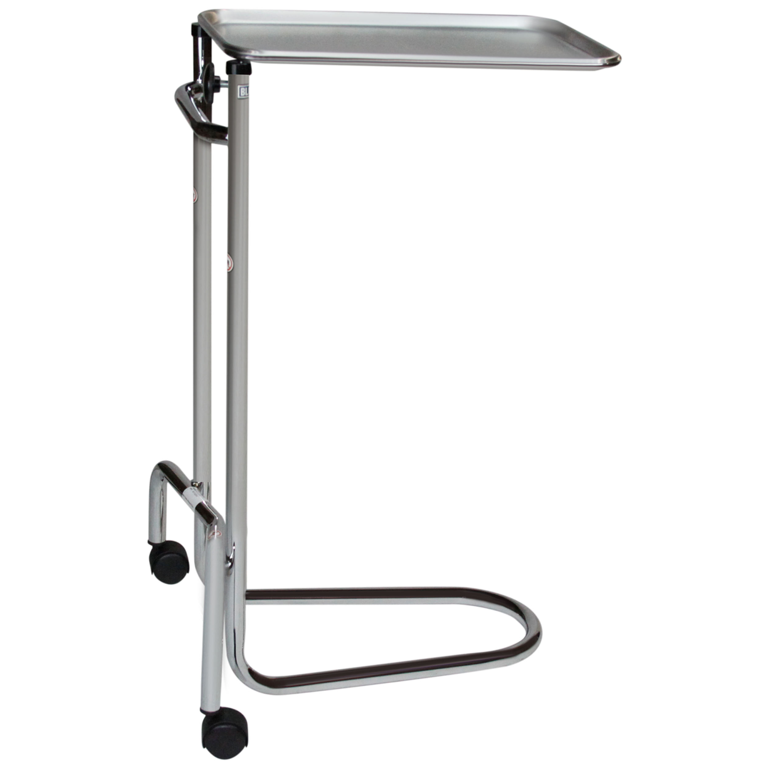 Double Pole Chrome Mayo Stand