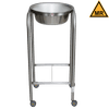 7807SS(-HB) Single Basin Stainless Steel Medical Solution Stand (Shelf ...