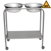 7807SS(-HB) Single Basin Stainless Steel Medical Solution Stand (Shelf ...